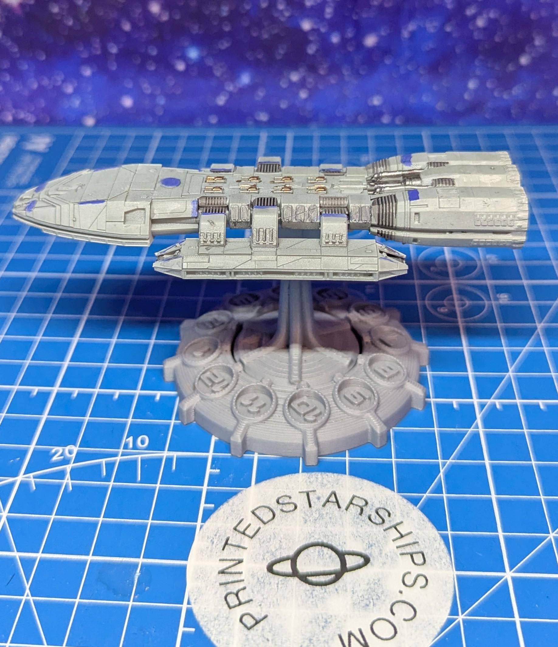 Colonial Artemis Light Cruiser for starship miniatures games 110mm