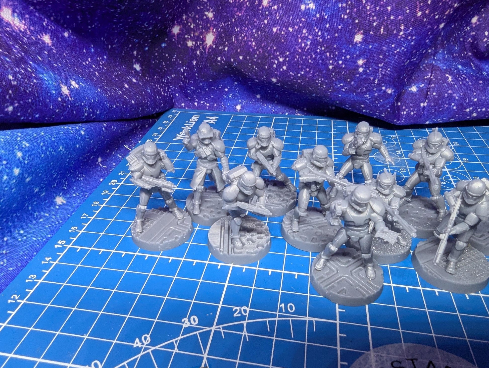 Republic Union Vanguard Troopers (13) for Star Wars Legion proxies, Grimdark Future or other miniatures games 35mm