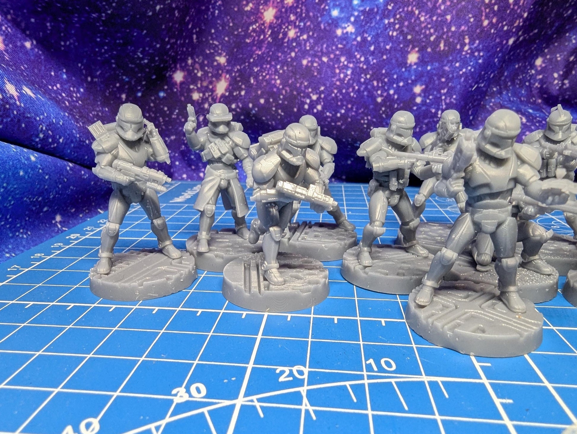 Republic Union Vanguard Troopers (13) for Star Wars Legion proxies, Grimdark Future or other miniatures games 35mm