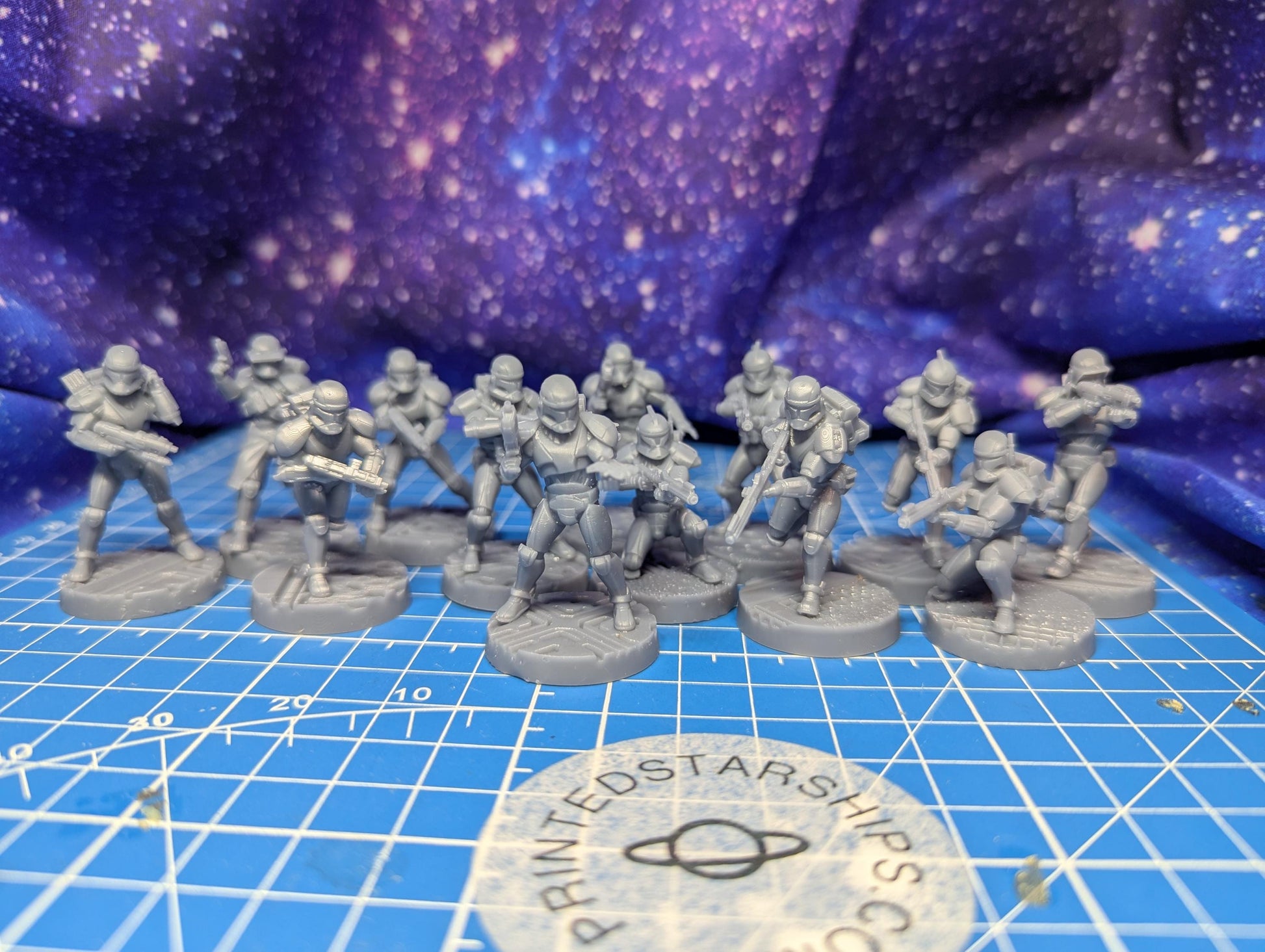Republic Union Vanguard Troopers (13) for Star Wars Legion proxies, Grimdark Future or other miniatures games 35mm