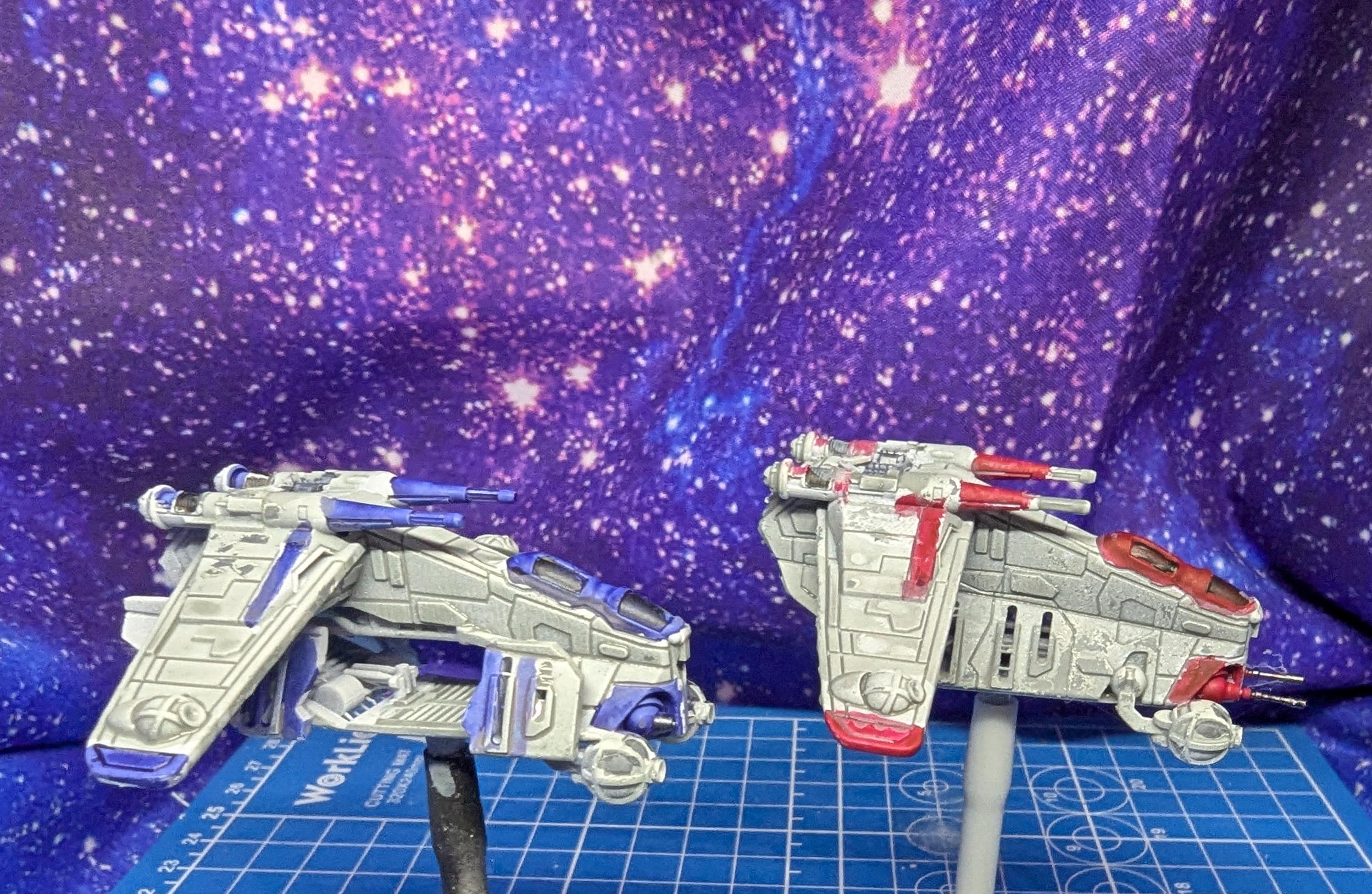 XW scale Republic LAAT/I personnel Transport for Star wars Xwing Miniatures game 1/270