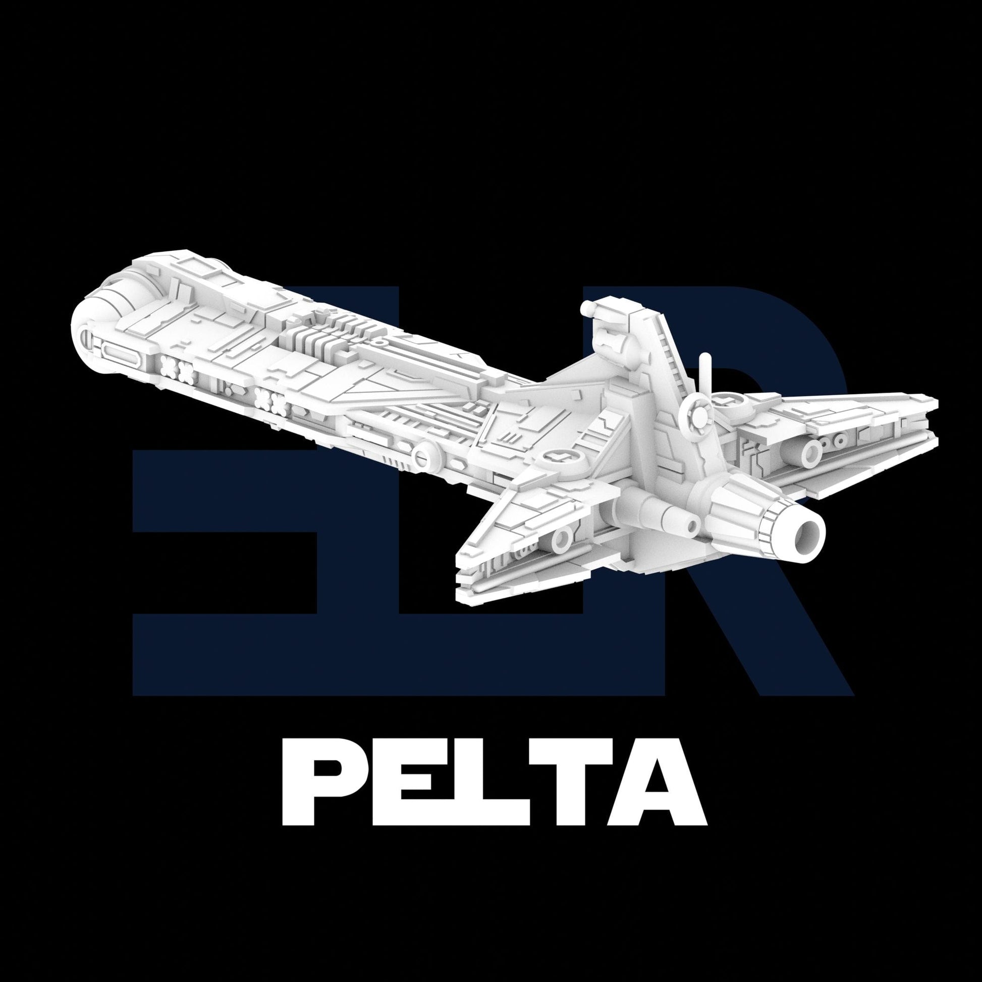 Rebel Modified Pelta class Frigate For Star Wars Armada 89mm