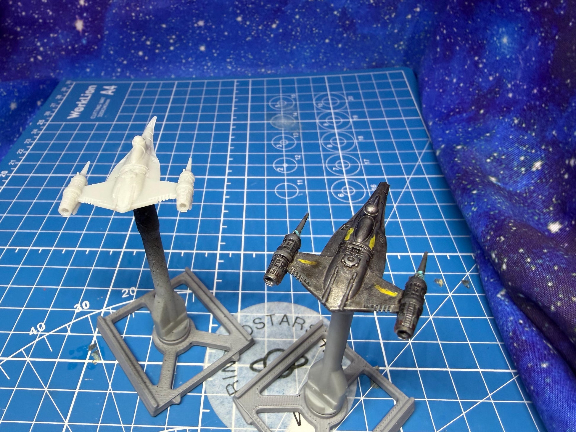 XW Scale Din Djarins N-1 Starfighter for Star wars Xwing Miniatures game 1/222