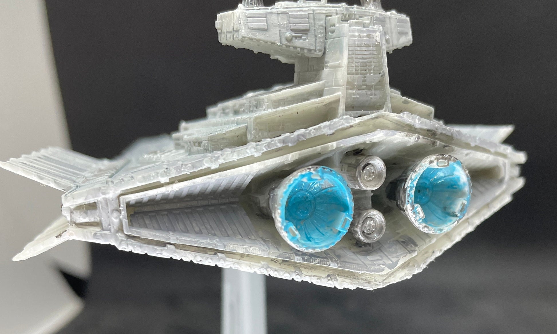 Star Wars Armada custom Victory class Star Destroyer Missile Bays Open