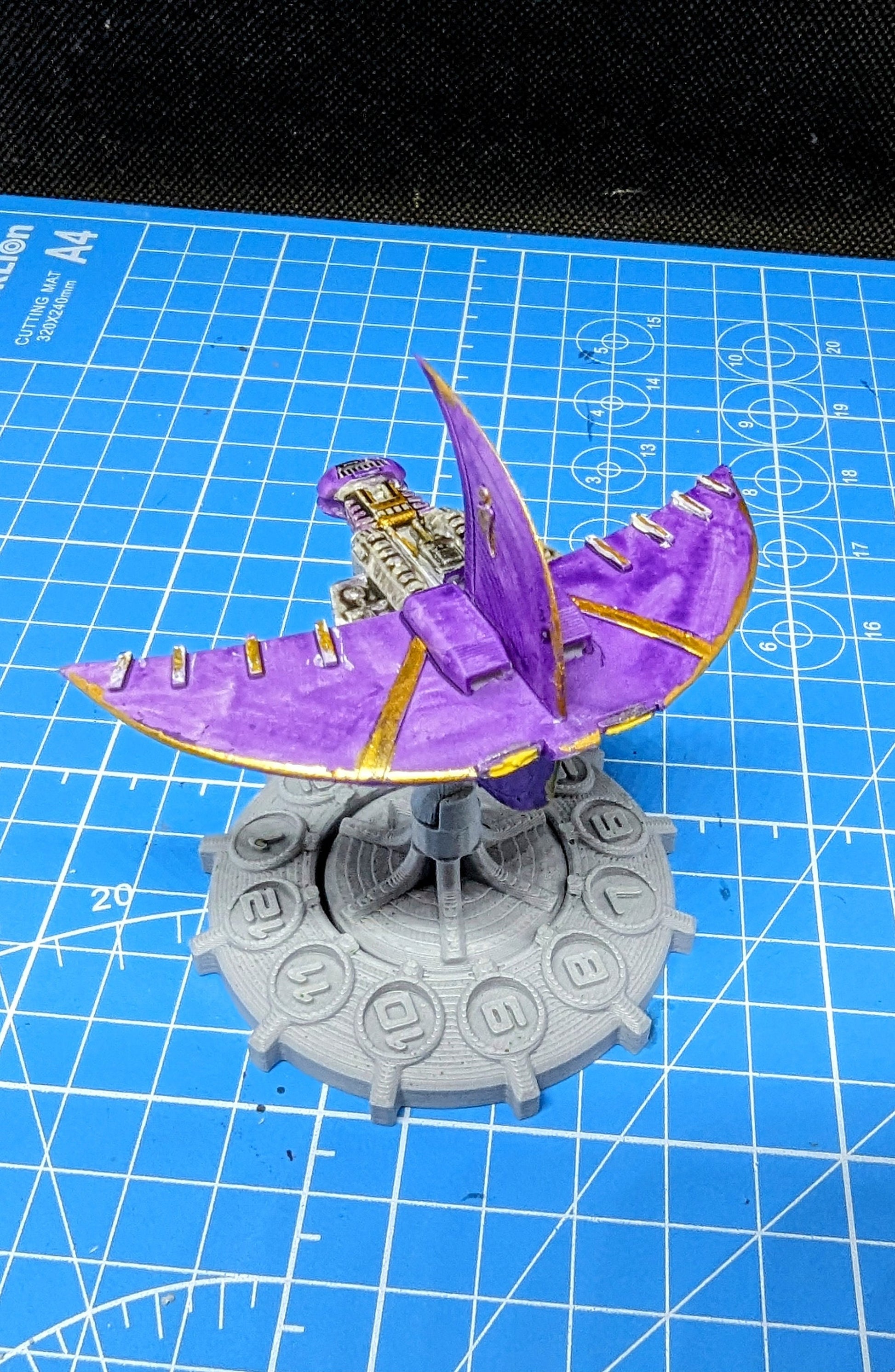 Centauri Vorchan Attack Cruiser scale for Star Wars Armada Homebrew games 52mm
