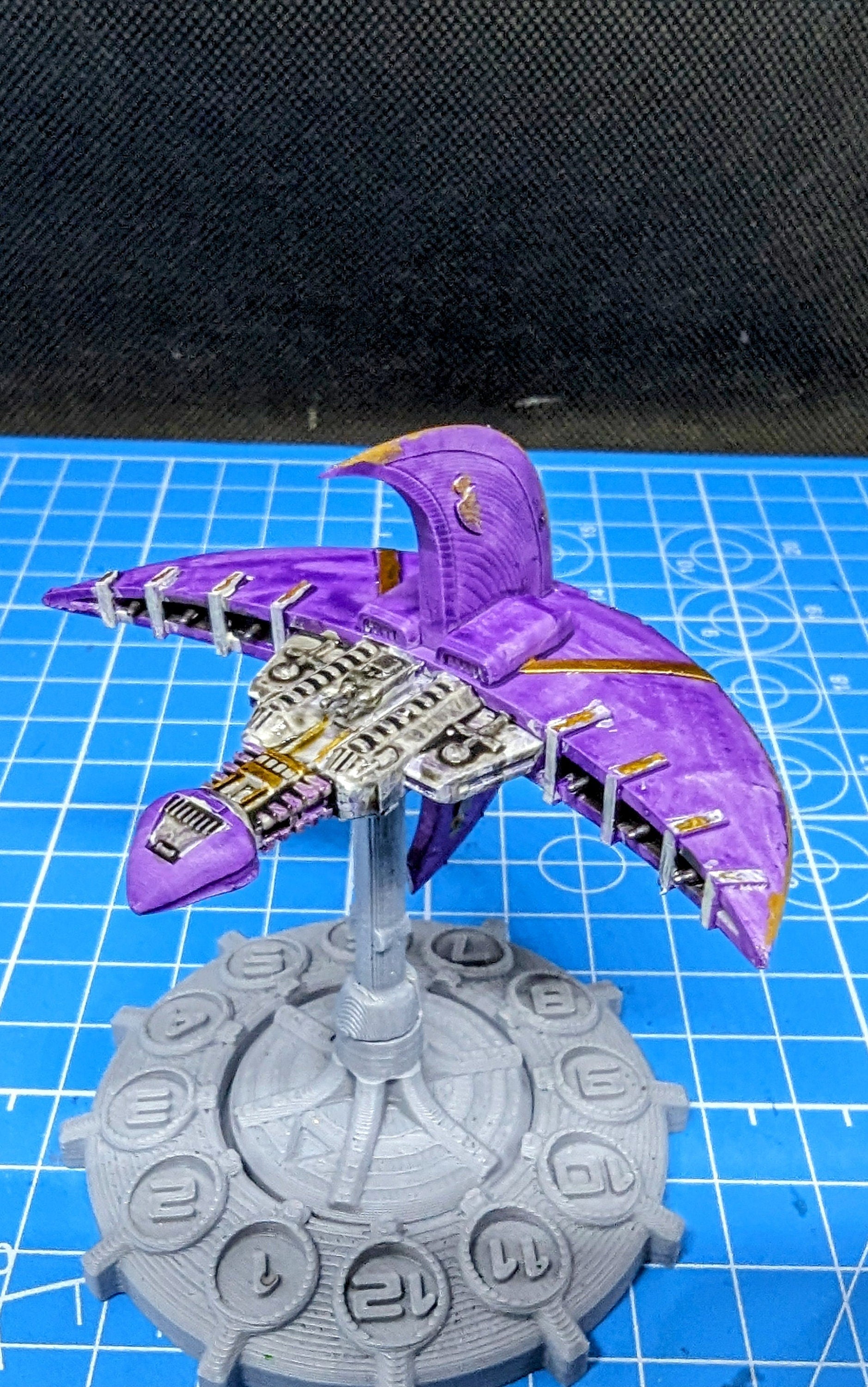 Babylon 5 Centauri Vorchan Attack Cruiser scale for Star Wars Armada Homebrew games 52mm