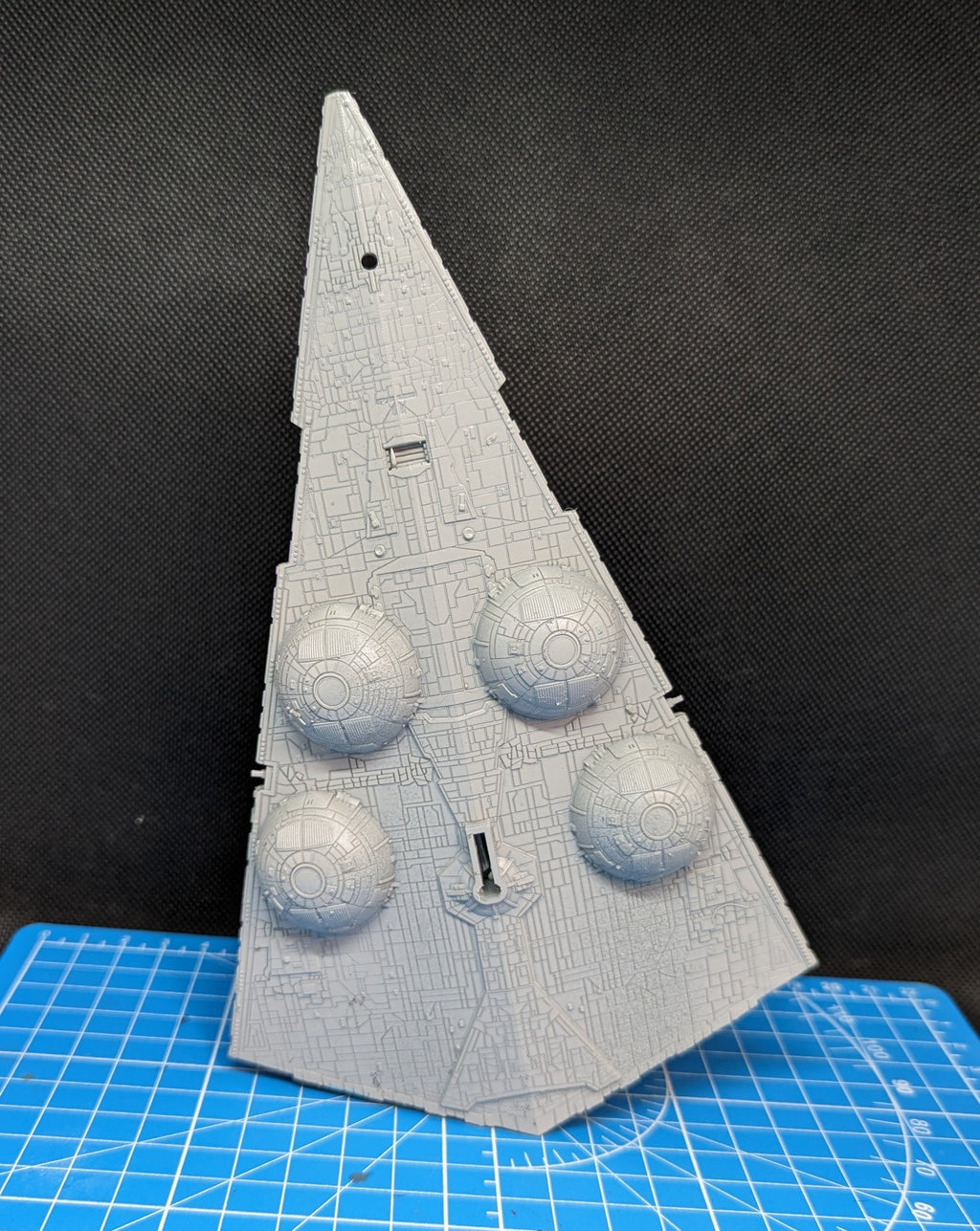 Interdictor Star Destroyer homebrew proxy for Star Wars Armada 202mm