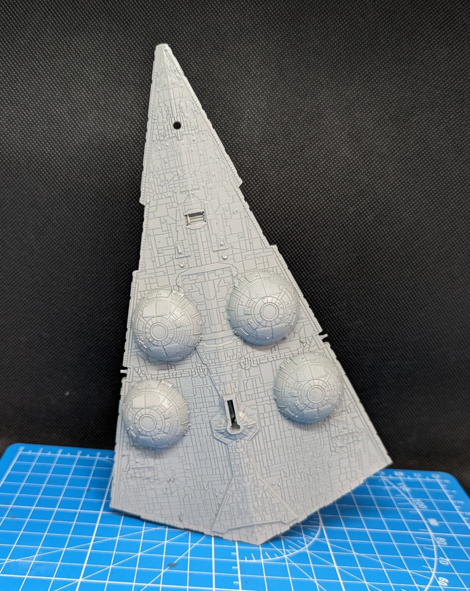 Interdictor Star Destroyer homebrew proxy for Star Wars Armada 202mm