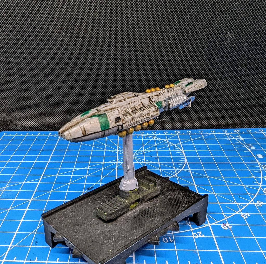 Colonial Warden Electronic Warfare cruiser for starship miniatures games 76mm