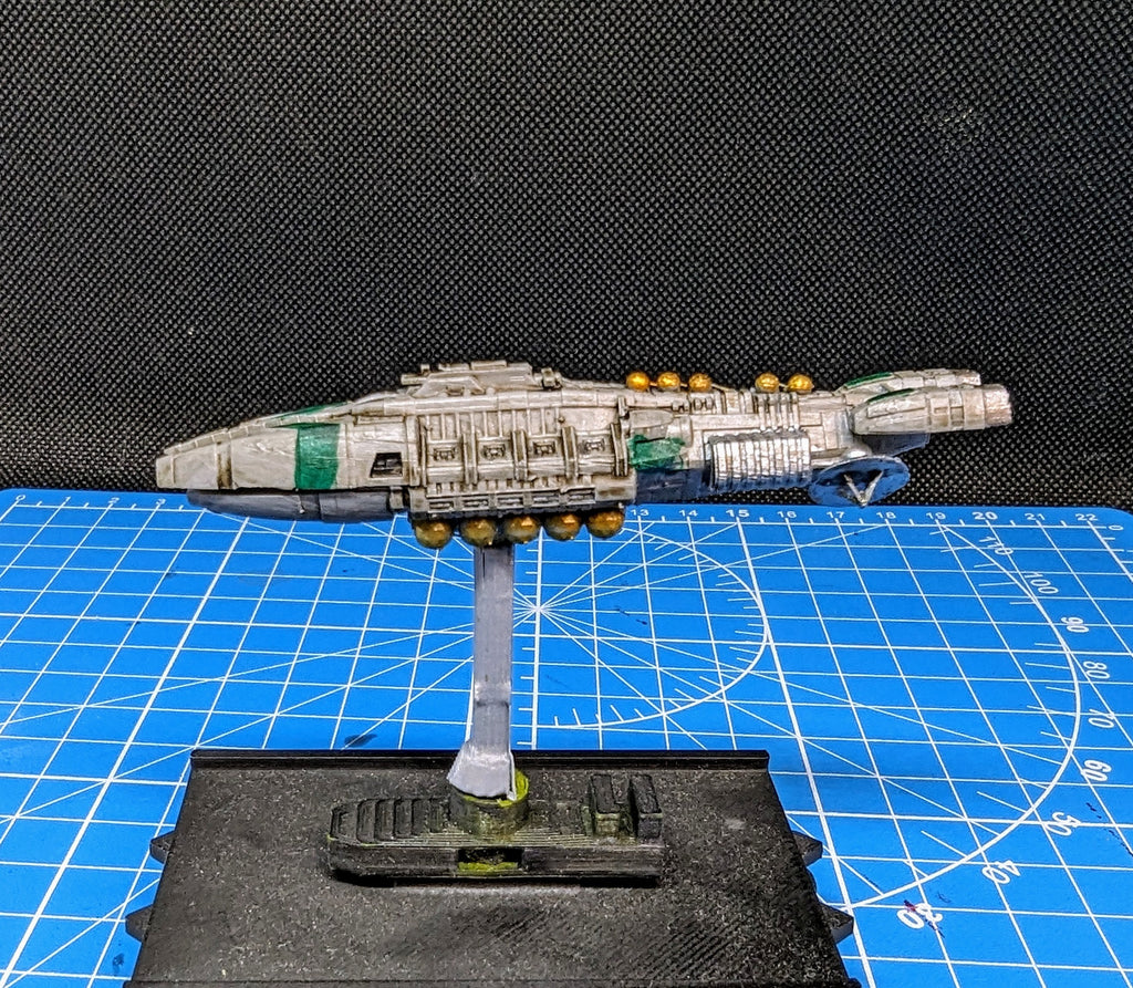 Colonial Warden Electronic Warfare cruiser for starship miniatures games 76mm