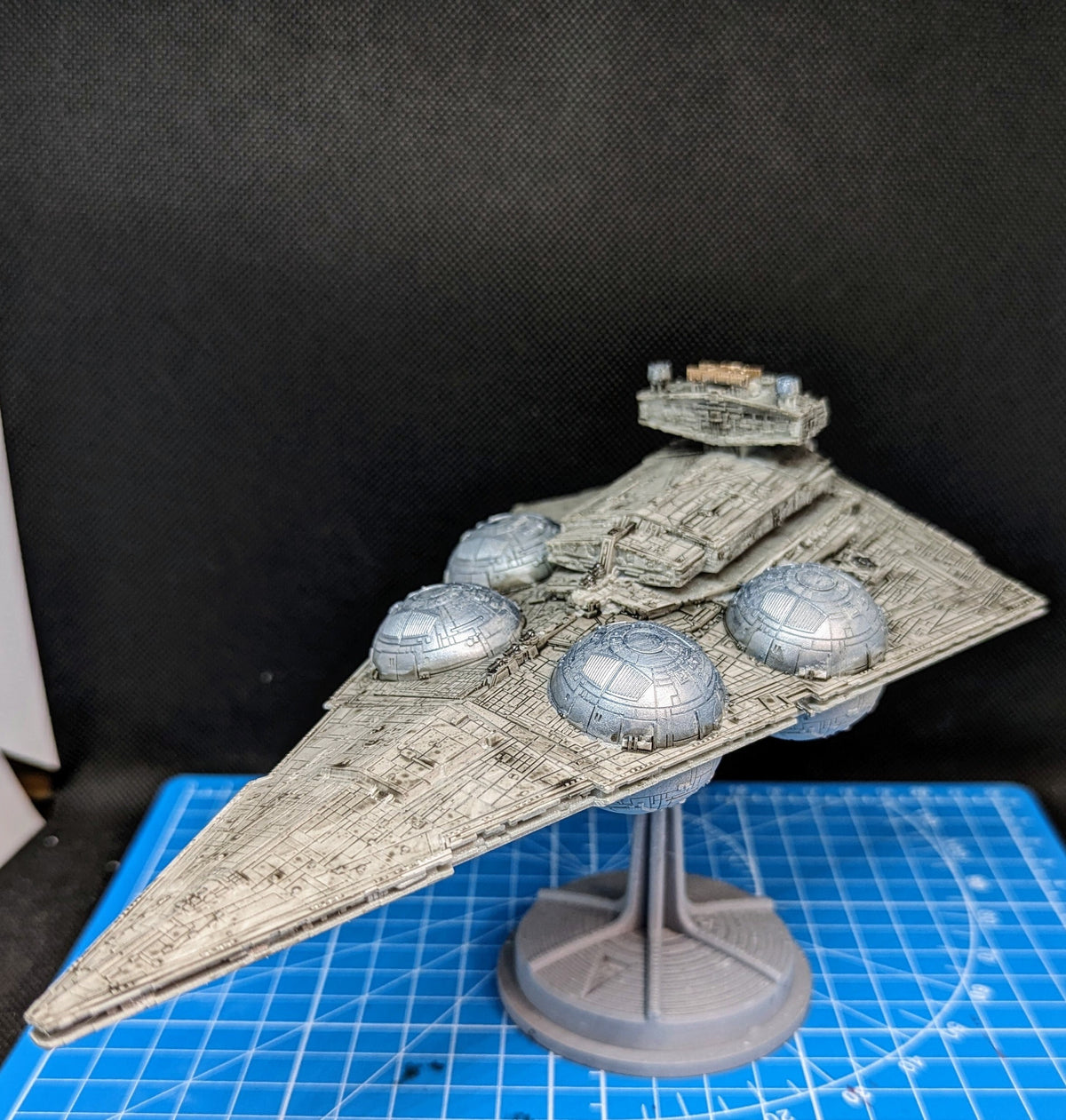 Interdictor Star Destroyer homebrew proxy for Star Wars Armada 202mm