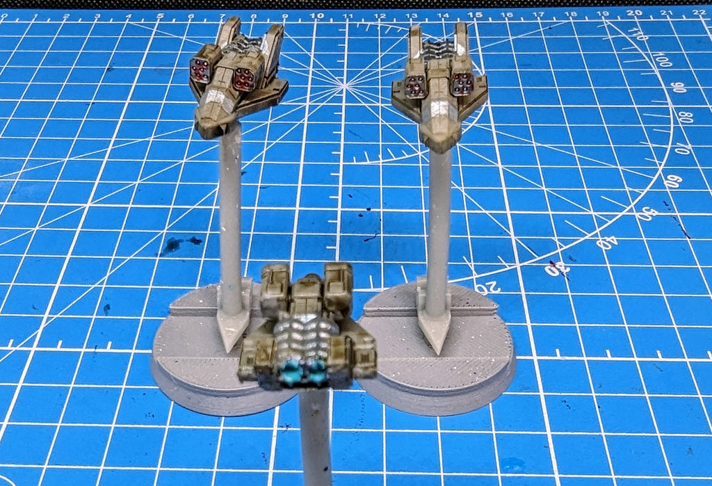 Colonial Predator Heavy Shuttle (3 fighters) for miniatures games.
