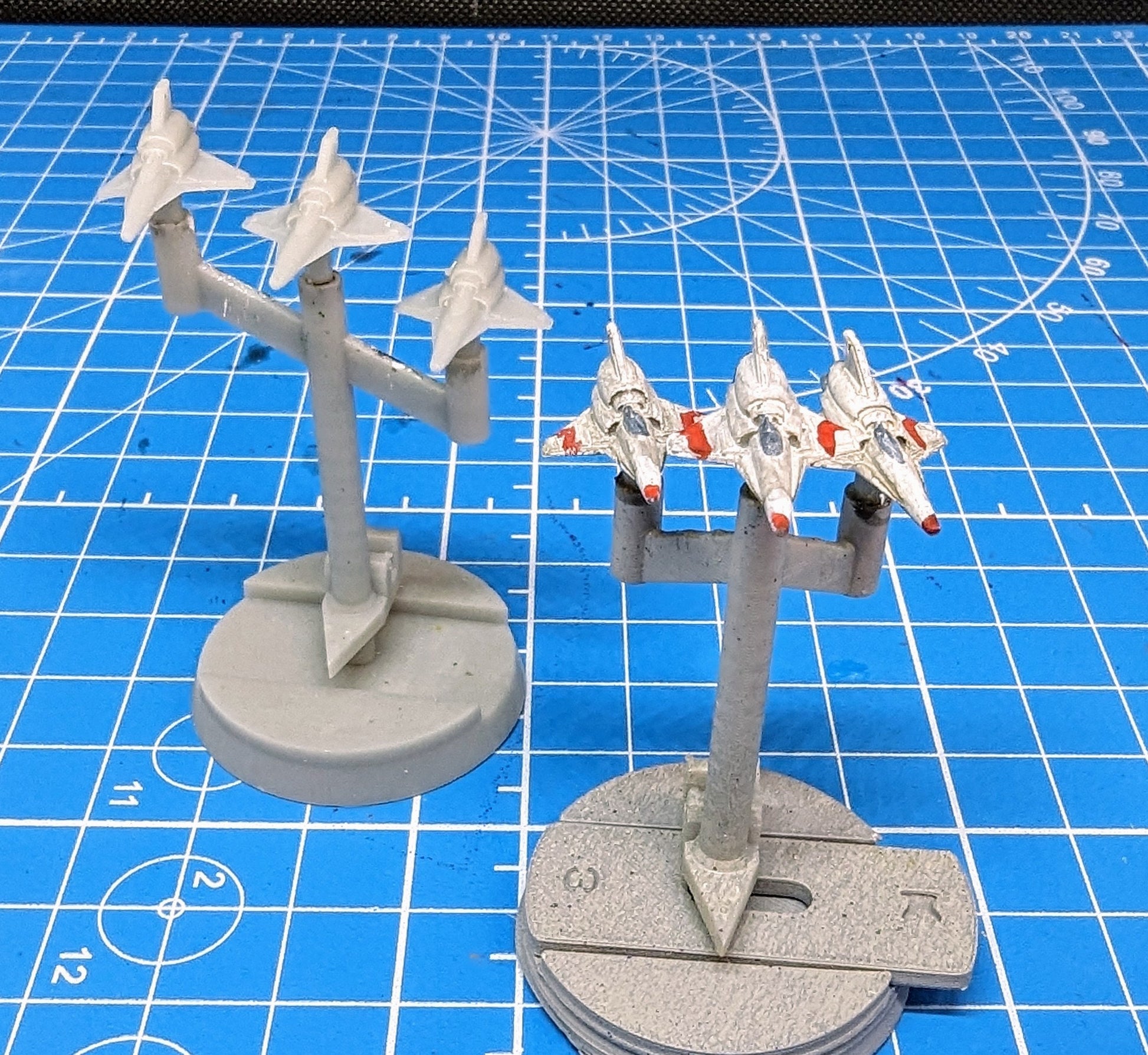 Colonial Cobra Fighters Squadron (6 Fighters) for Starship miniatures games