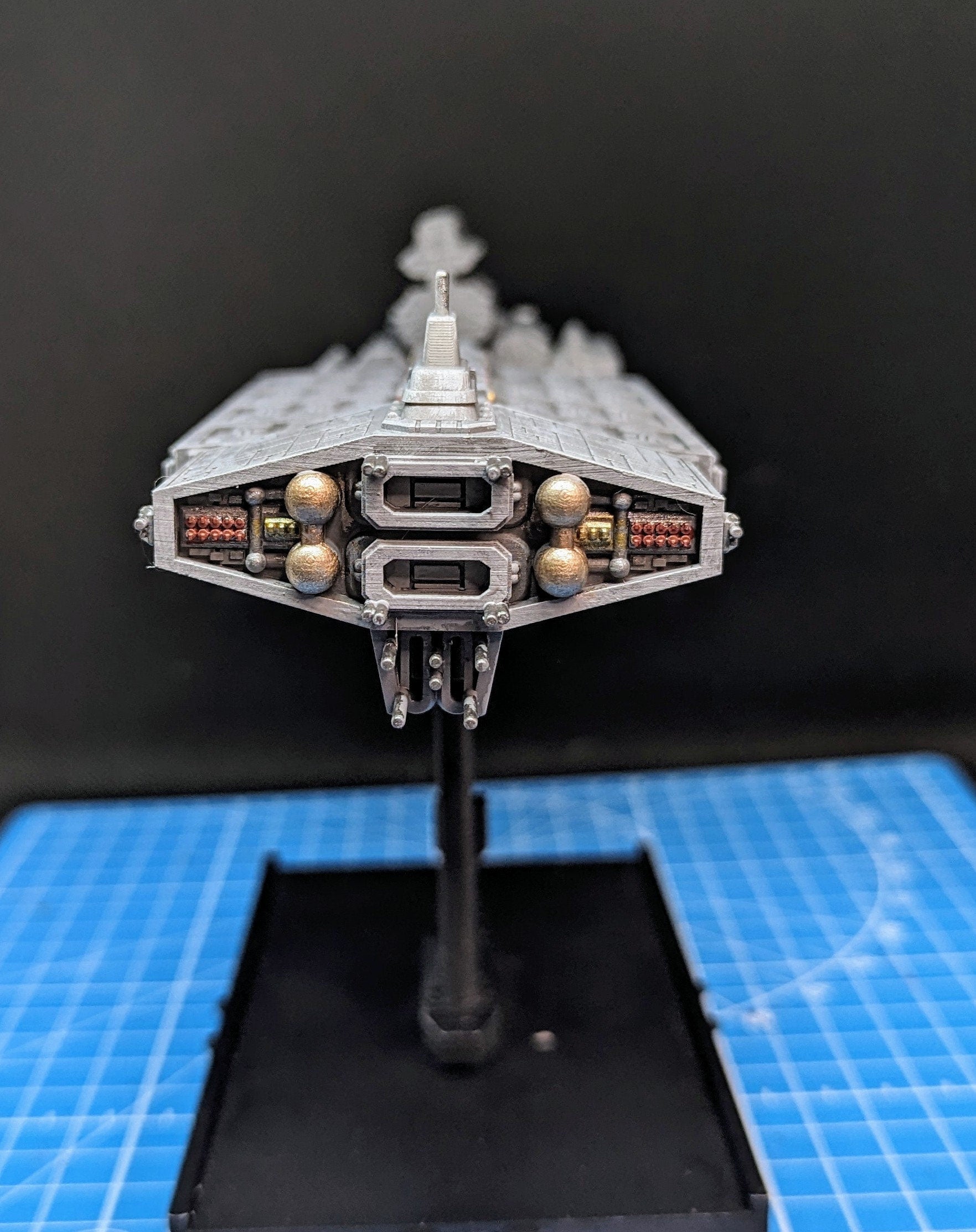 Earthforce Poseidon class Super Carrier for Star wars armada homebrew or other miniatures games 240mm