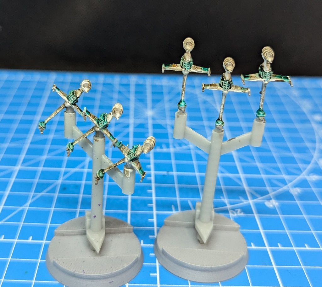 Rebel B-Wing starfighter Squadron (6) for Star Wars Armada scale games