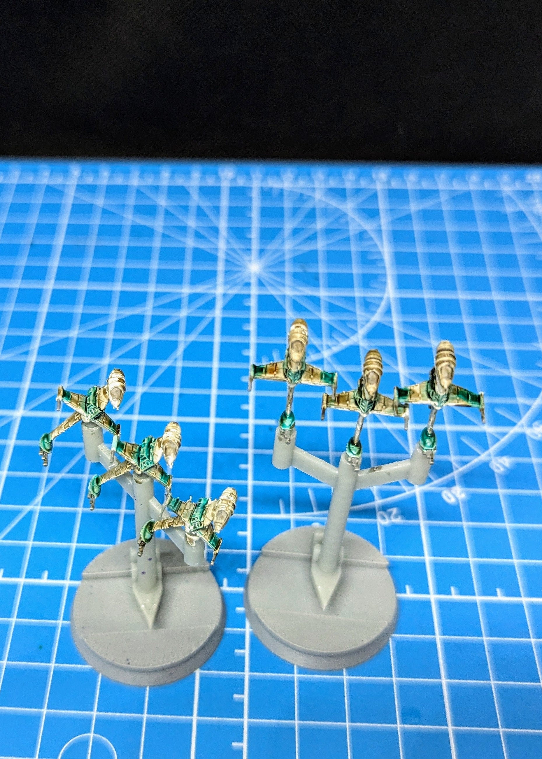 Rebel B-Wing starfighter Squadron (6) for Star Wars Armada scale games