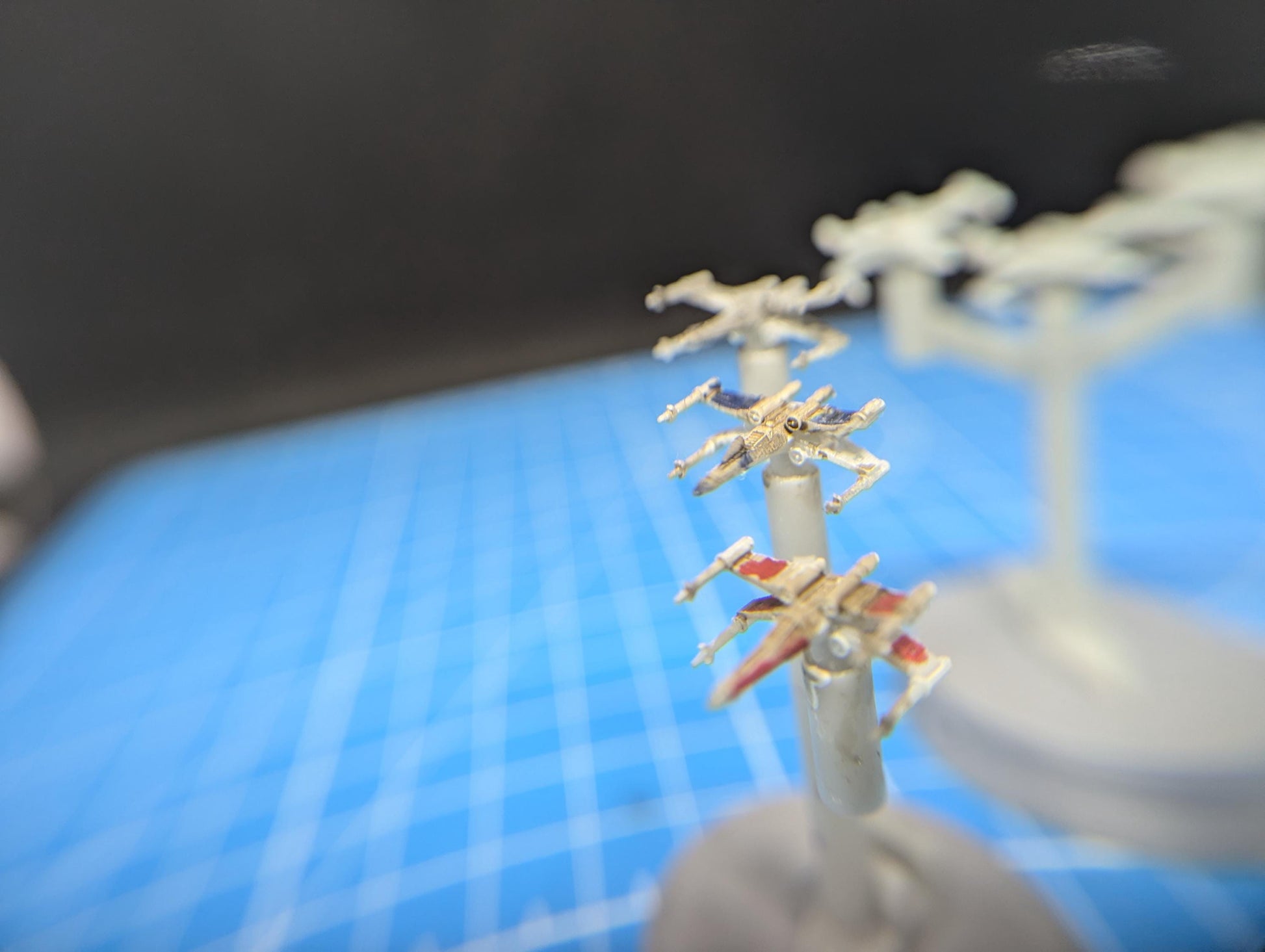 Rebel T-65B X-Wing starfighter Squadron (6) for Star Wars Armada or other miniatures games