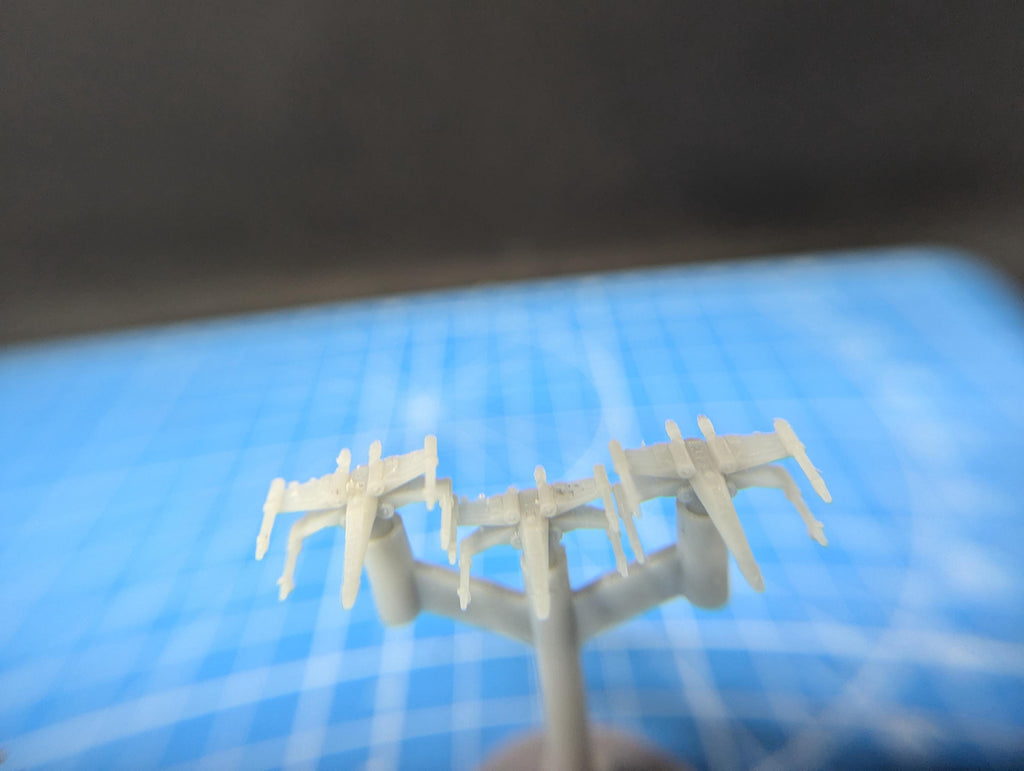 Rebel T-65B X-Wing starfighter Squadron (6) for Star Wars Armada or other miniatures games