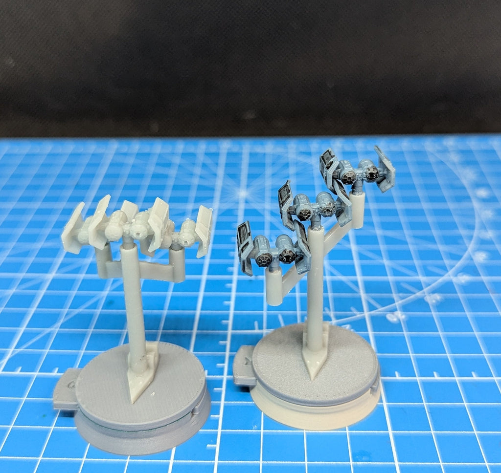 Imperial Tie Bomber fighter Squadron (6) for Star wars armada scale games