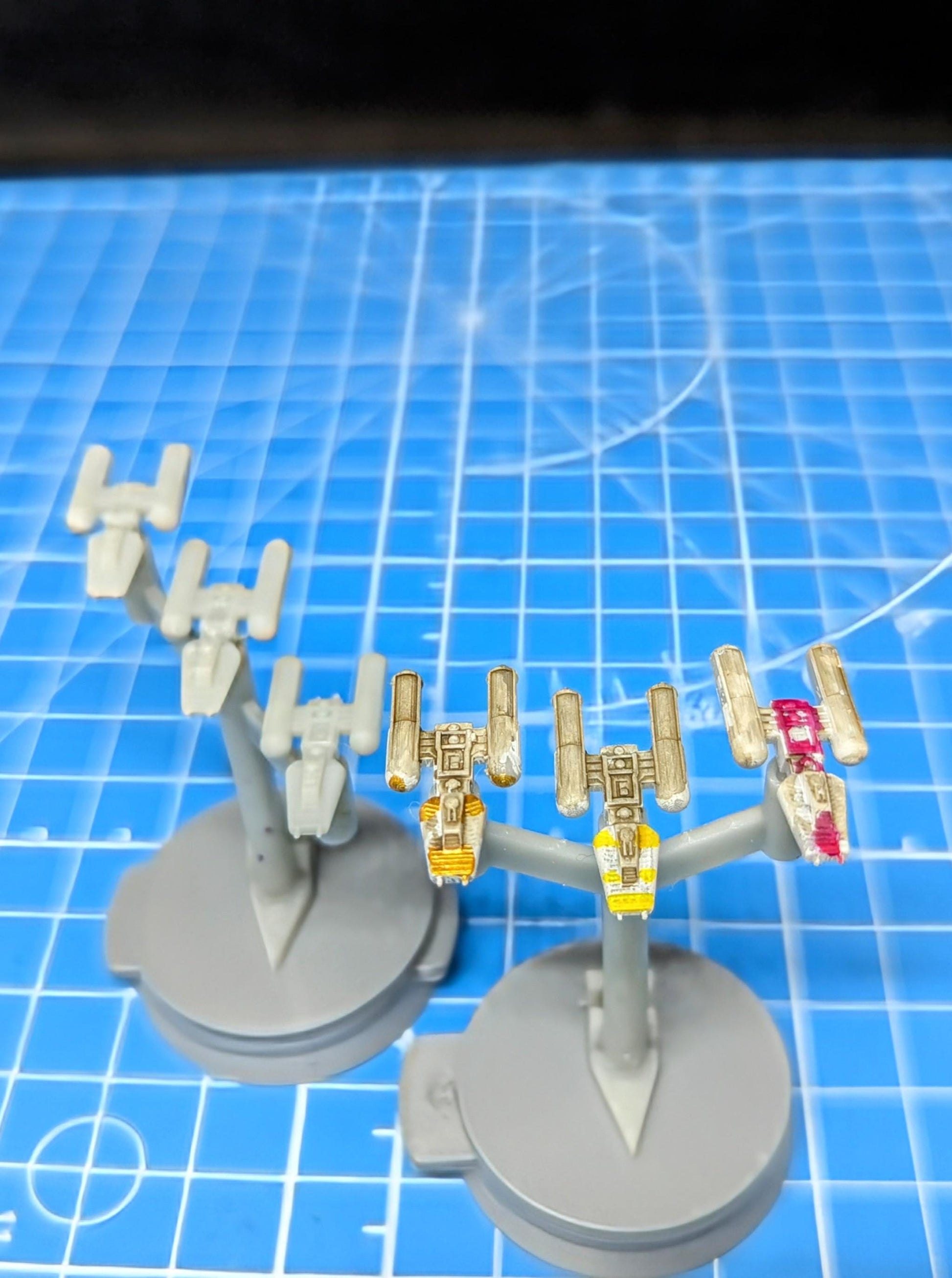 Rebel Y-Wing starfighter Squadron (6) for Star Wars Armada or other miniatures games