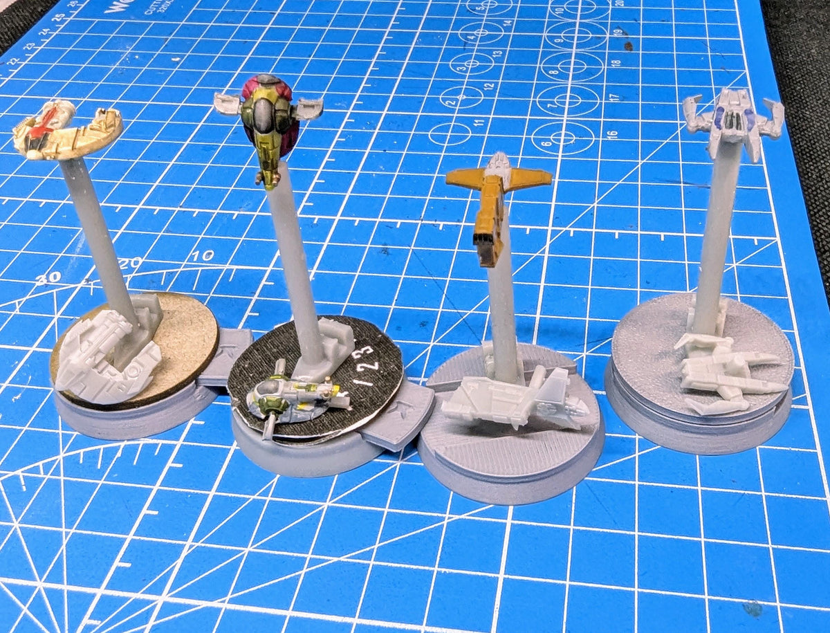 Bounty Hunter "Villains" Irregular Starfighter pack for Star wars armada or other miniatures games