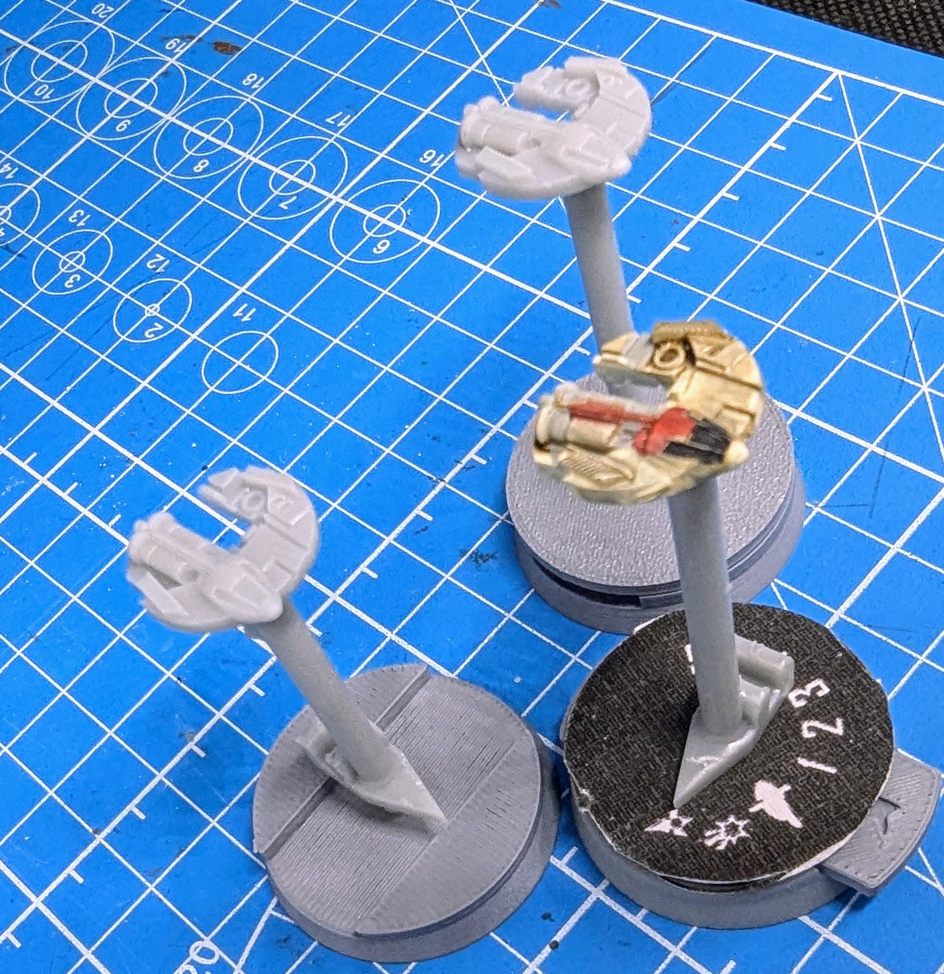 Bounty Hunter Dengar's "Punishing One" Jumpmaster 5000 Irregular Starfighter pack(3) for Star wars armada or other miniatures games