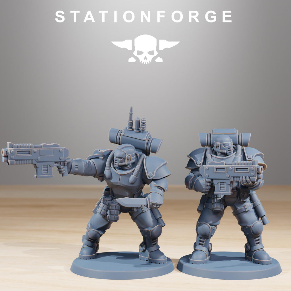 Socratis Light Infantry pack from StationForge 32mm scale (10 Pack)