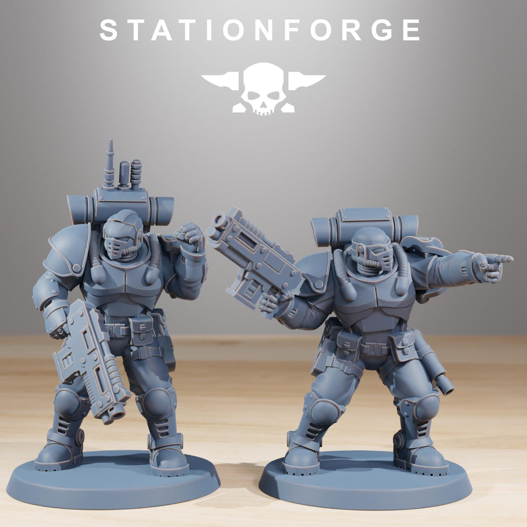 Socratis Light Infantry pack from StationForge 32mm scale (10 Pack)