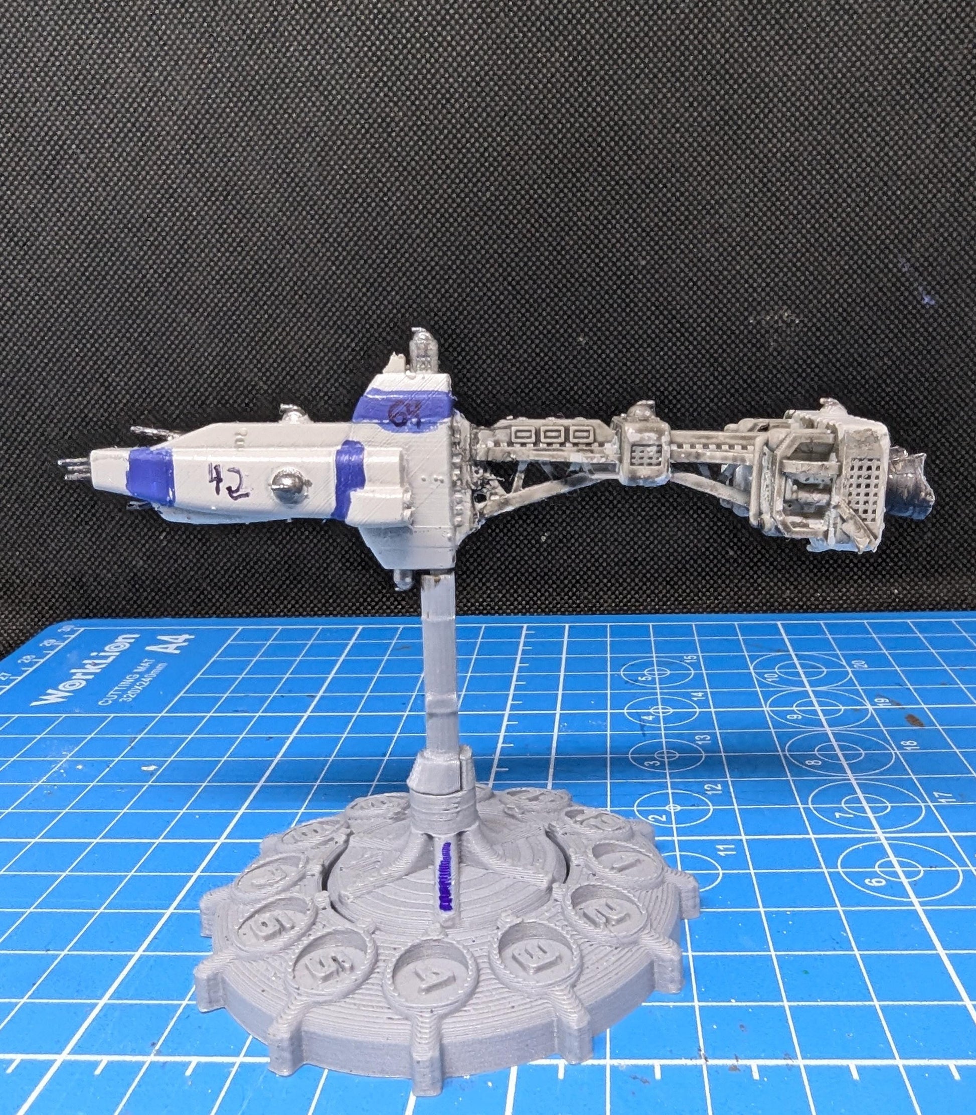 Earthforce Hyperion Heavy Cruiser for miniatures games