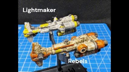 Rebel Sphyrna-Class Hammerhead Corvette for Star Wars Armada or miniatures games 54mm