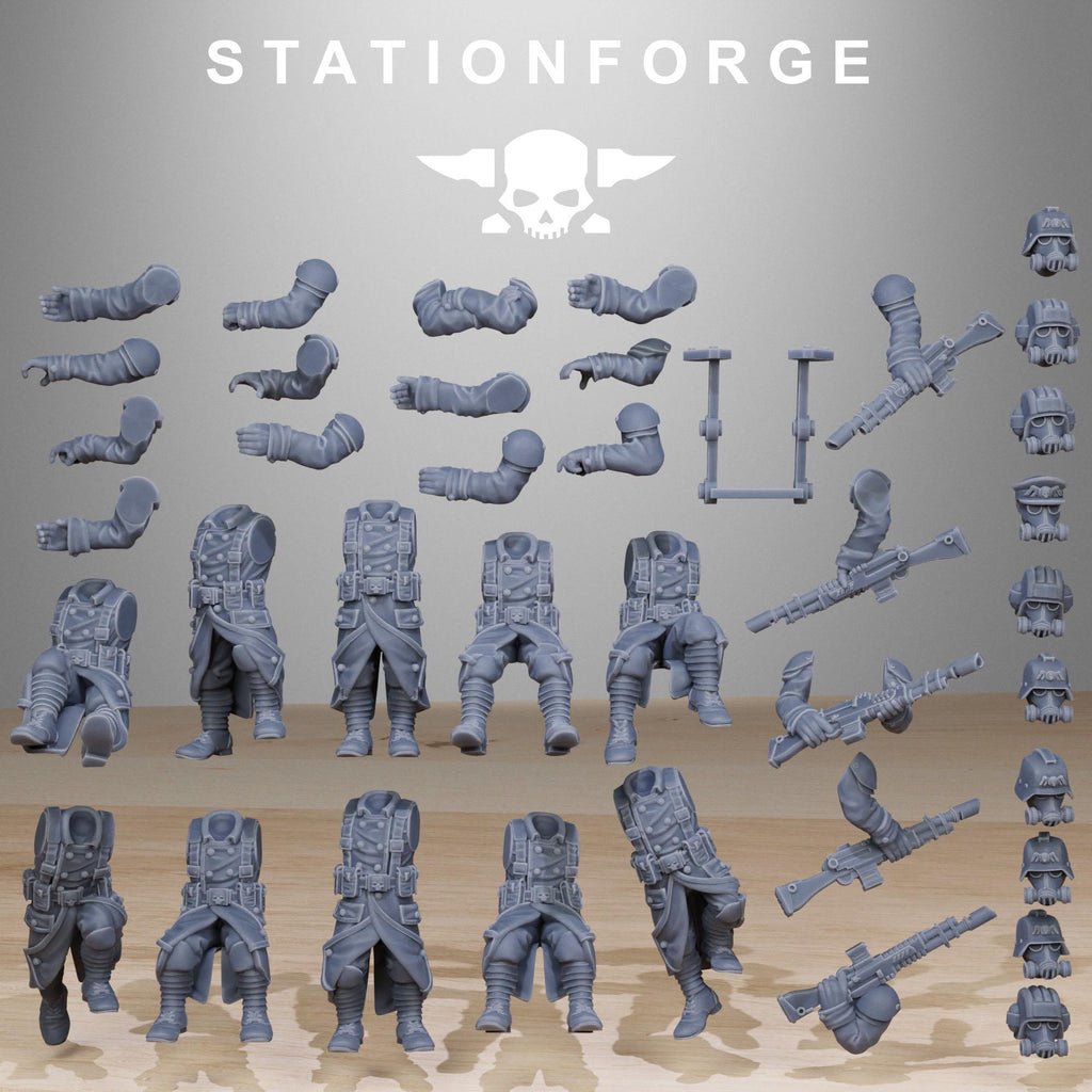 Grimguard Battle Tank 2.0 with Tank Crew 32mm scale for Grimdark Future or other miniatures games