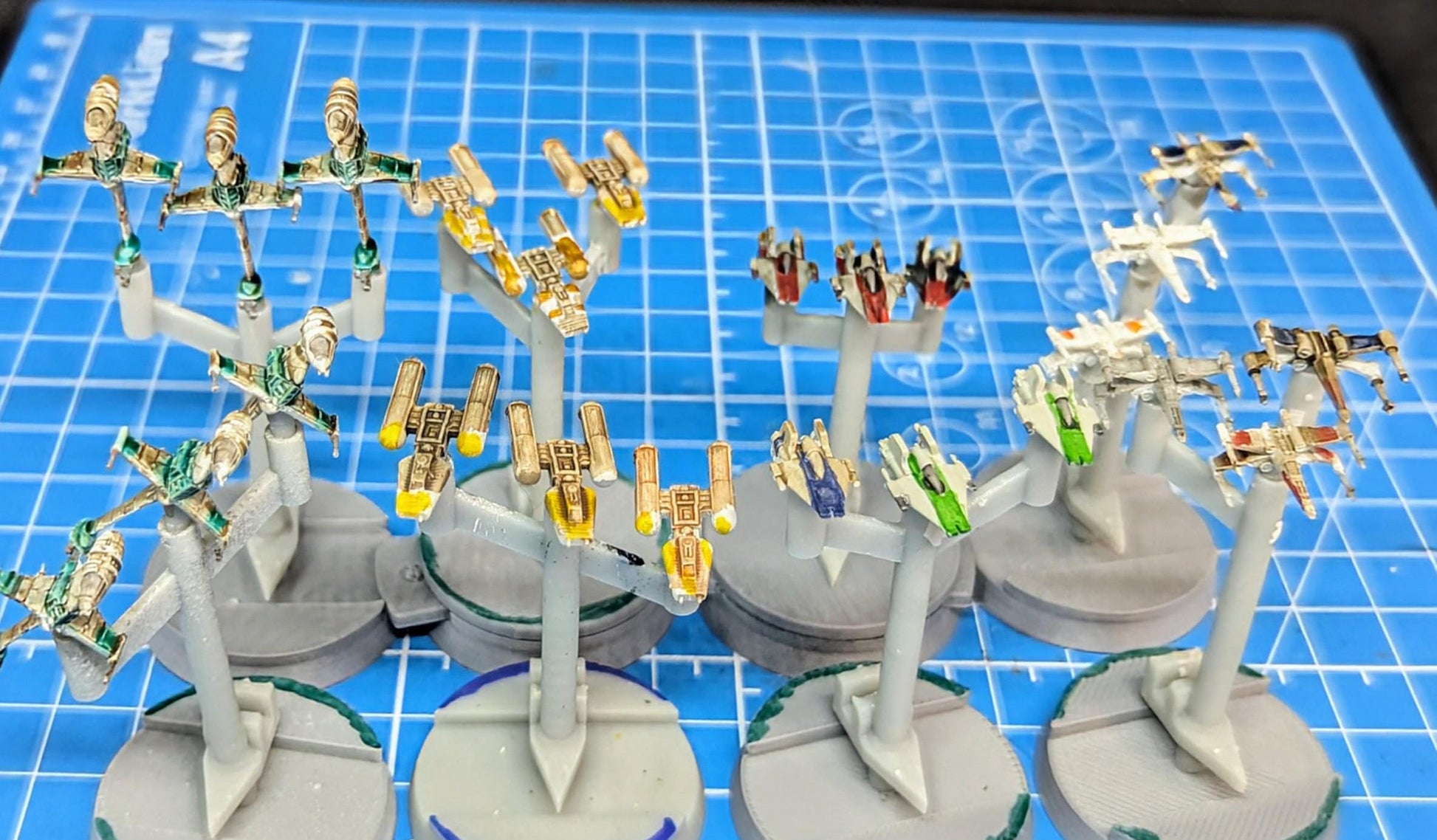 Rebels Fighter Squadron Reinforcement Pack 1 (8) squadrons for Star wars armada or other miniatures games