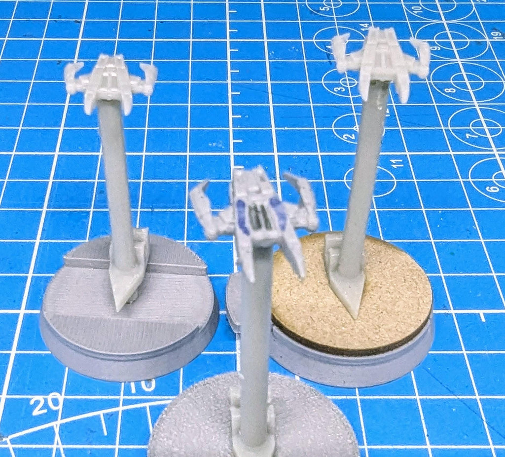 Bounty Hunter IG-88's Aggressor Assault fighter Irregular Starfighter pack(3) for Star wars armada or other miniatures games