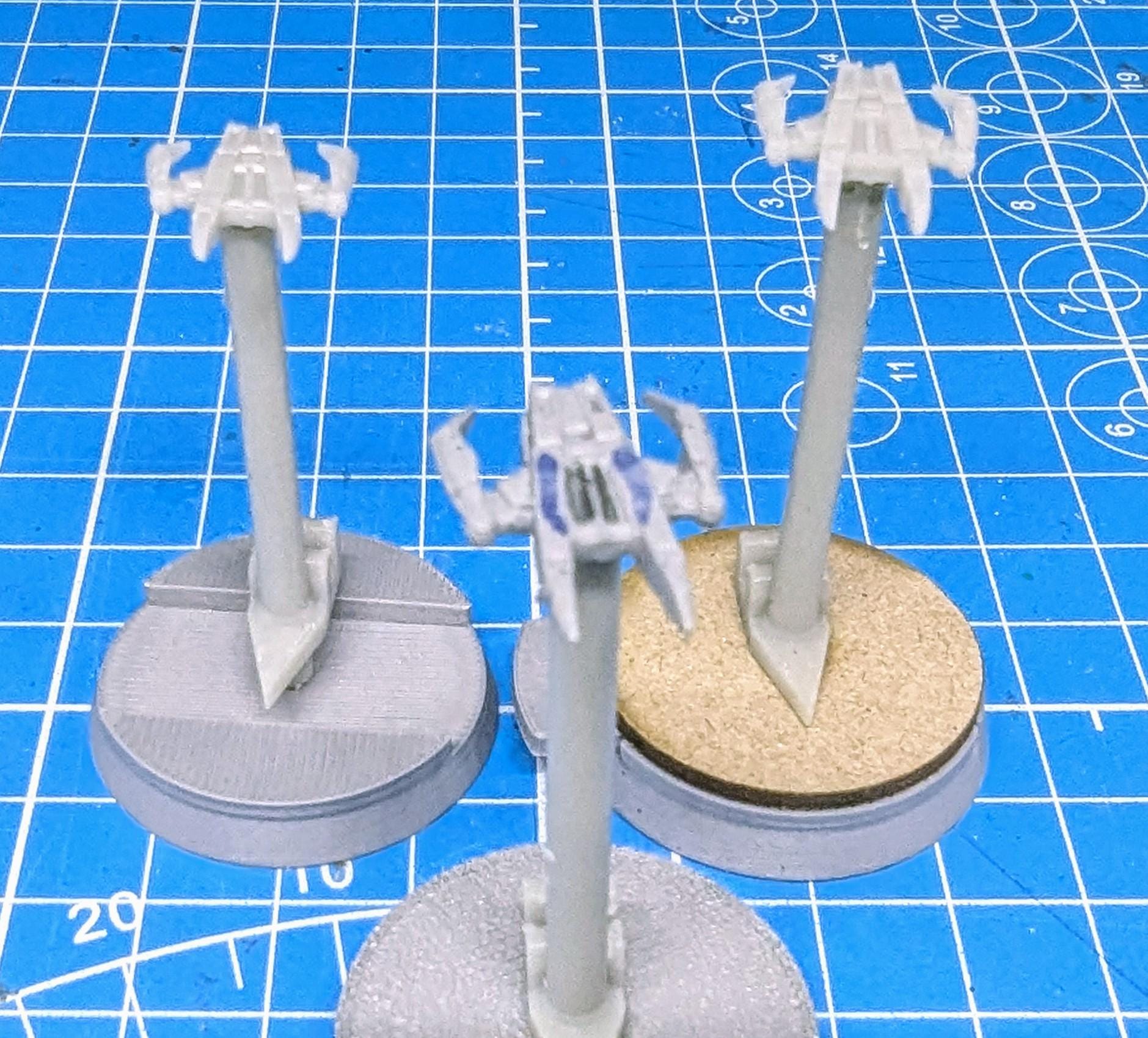 Bounty Hunter IG-88's Aggressor Assault fighter Irregular Starfighter pack(3) for Star wars armada or other miniatures games
