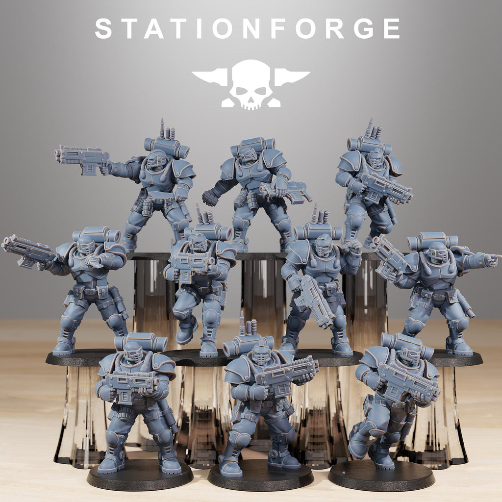 Socratis Light Infantry pack from StationForge 32mm scale (10 Pack)