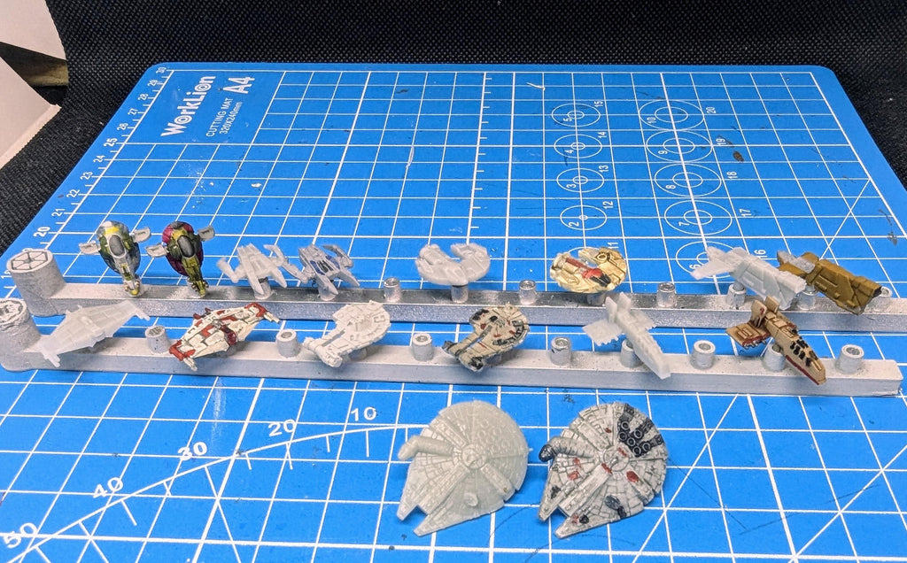 Rogues and Villains Irregular Starfighter pack for Star wars armada or other miniatures games