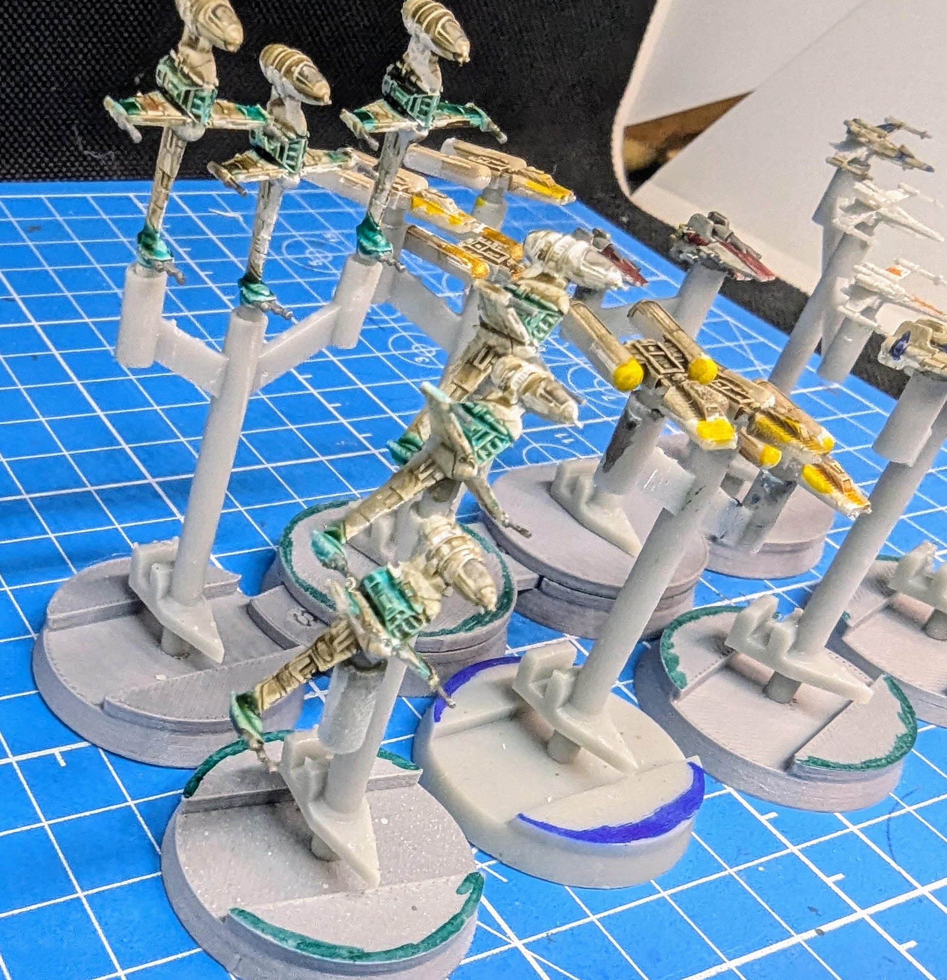 Rebels Fighter Squadron Reinforcement Pack 1 (8) squadrons for Star wars armada or other miniatures games