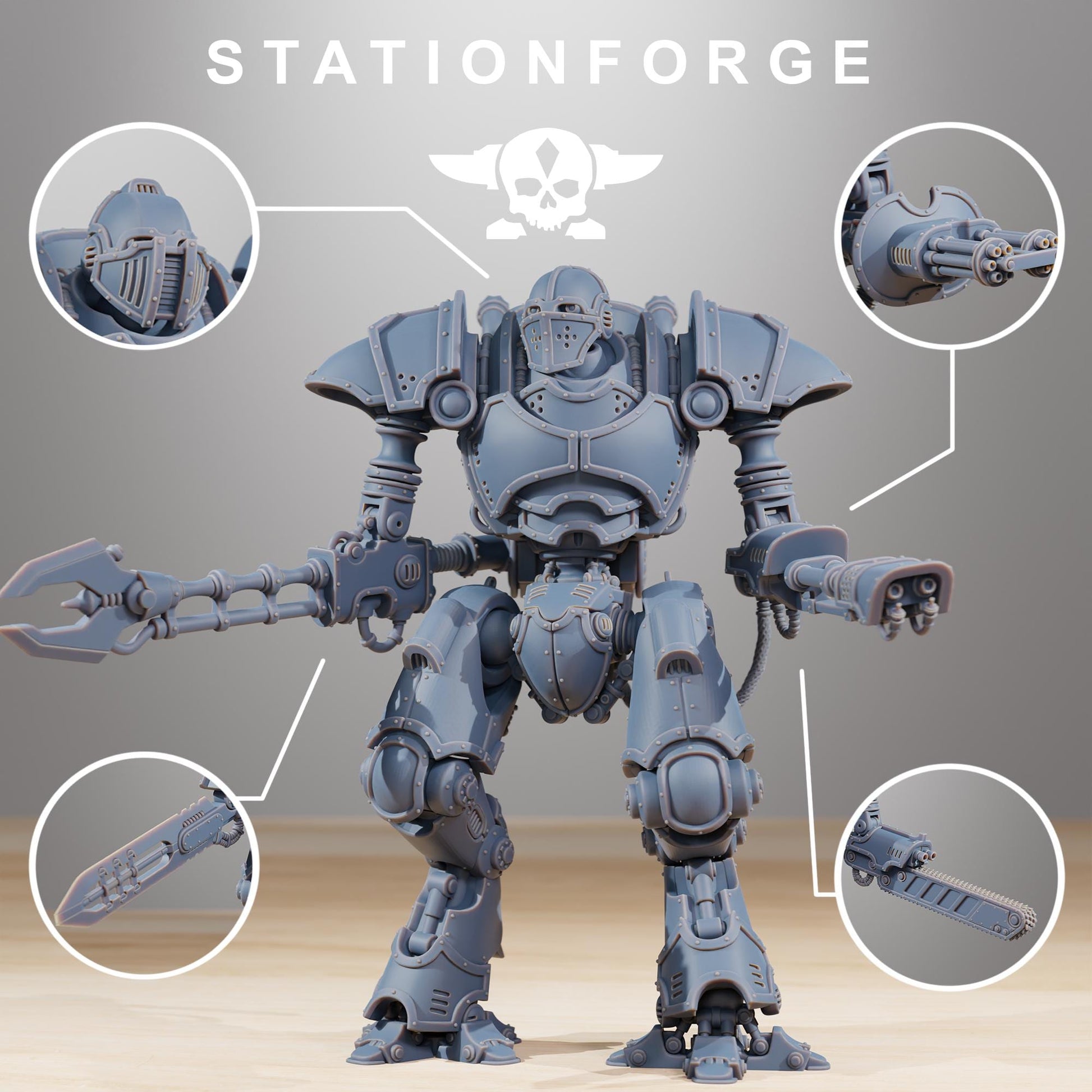 Scavenger Armageddon Mech Walker from StationForge 32mm scale