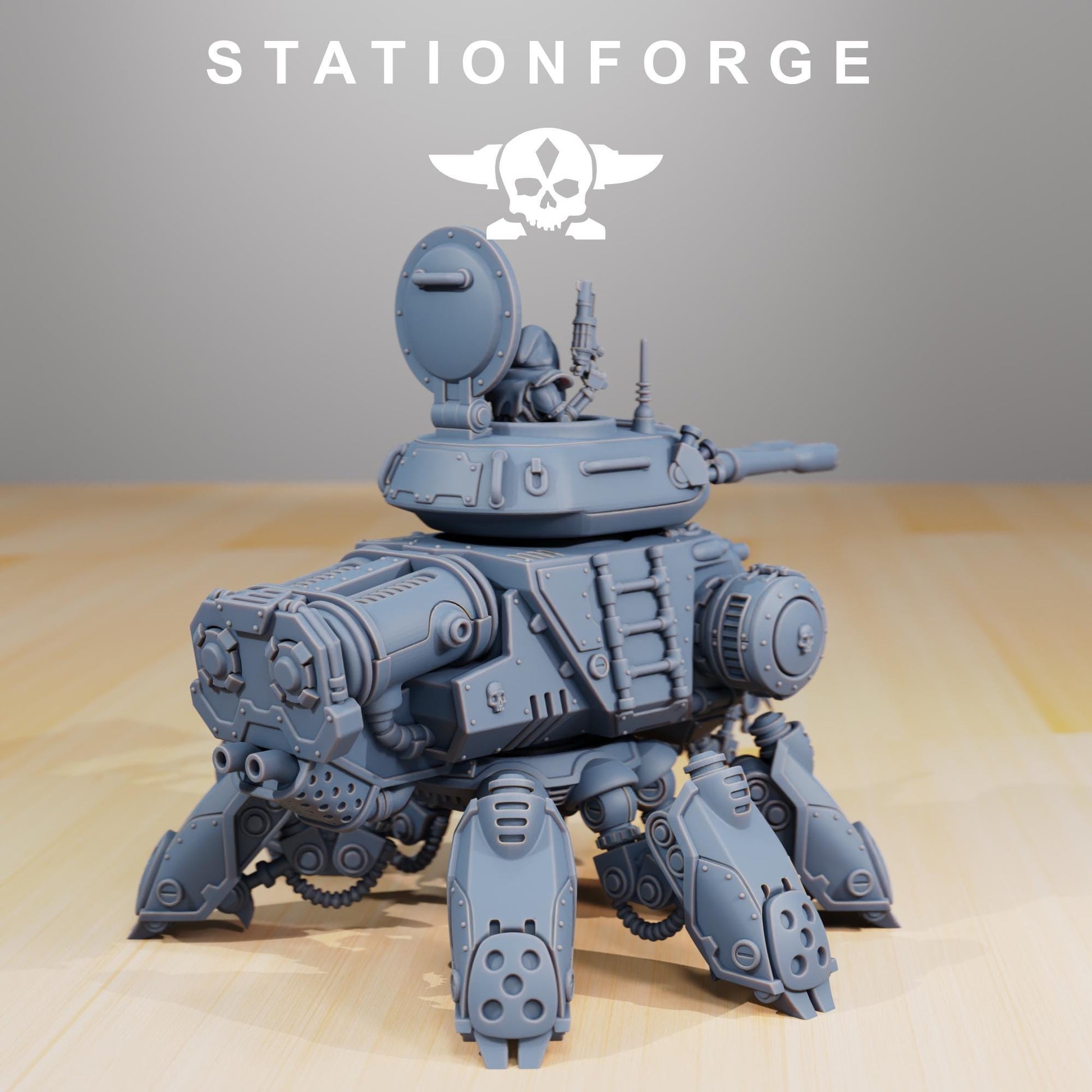 Scavenger Tank kit from StationForge 28mm scale wargaming miniature for machine cults