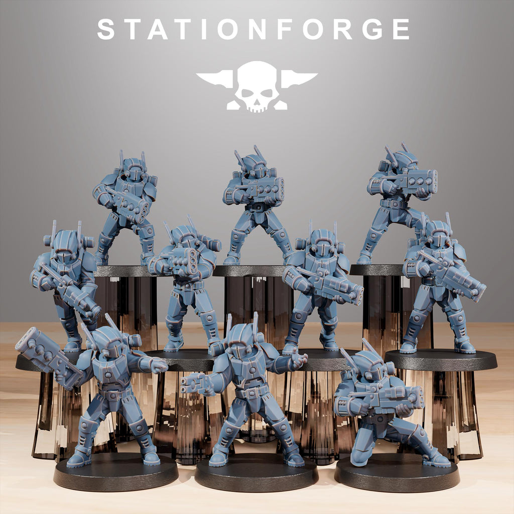 Tarion Clone Infatry pack from StationForge 32mm scale (10 Pack)