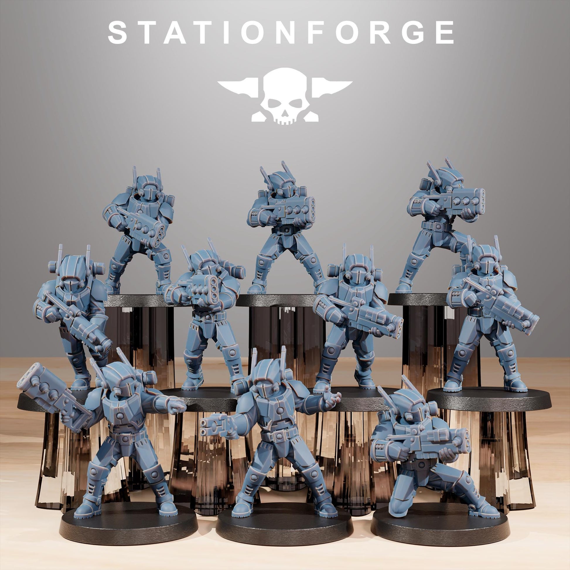 Tarion Clone Infatry pack from StationForge 32mm scale (10 Pack)