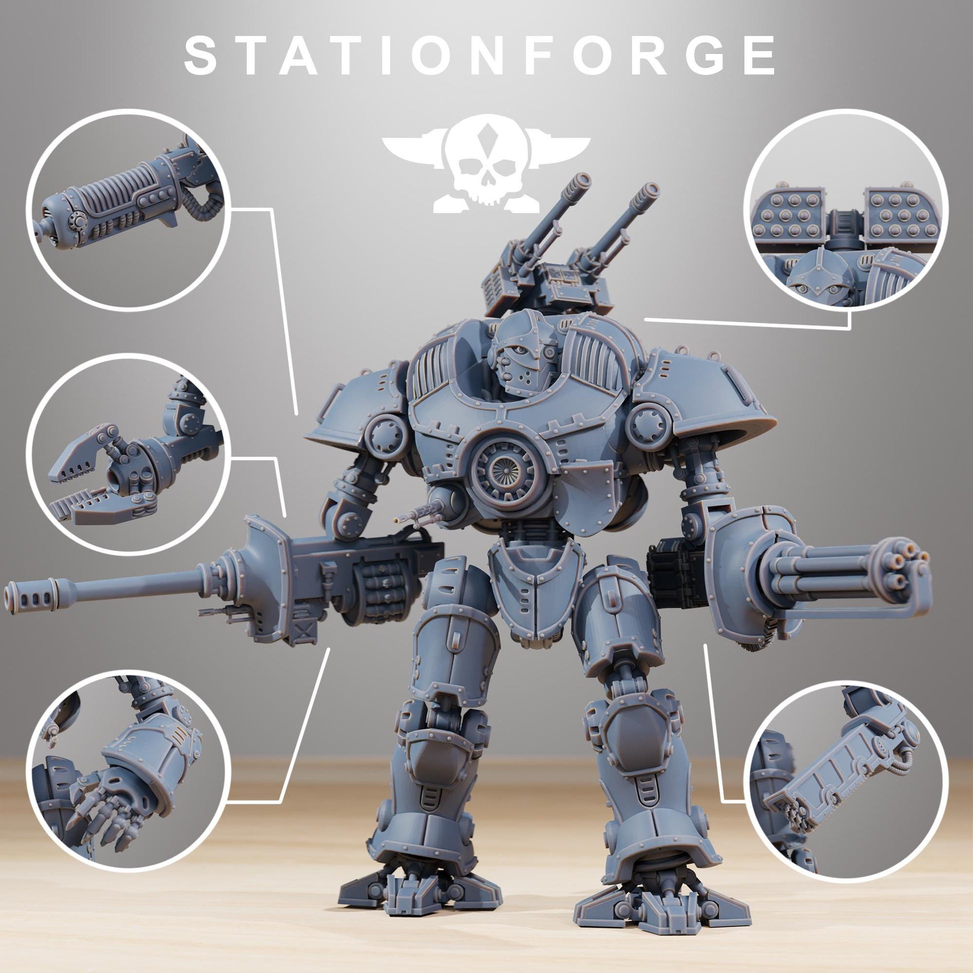Scavenger Defender MK2 Mech Walker from StationForge 32mm scale