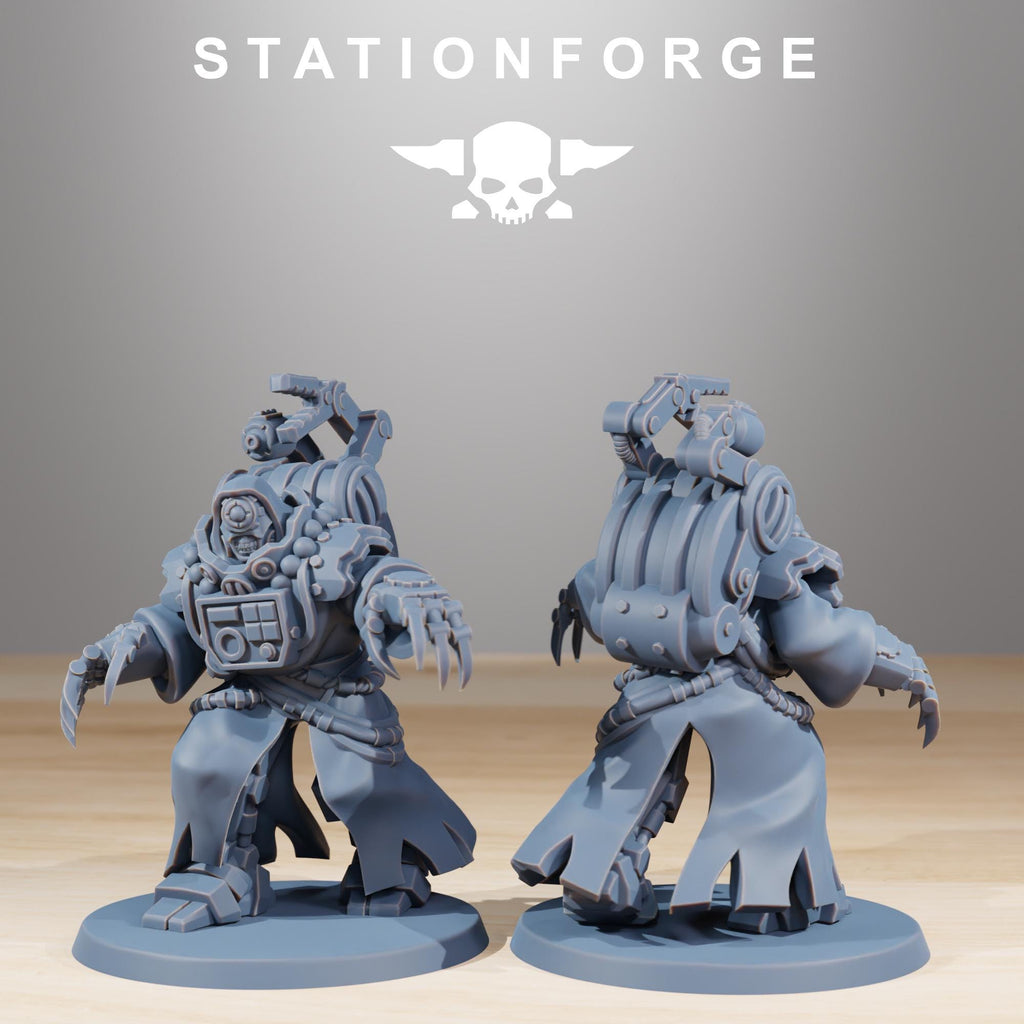 28mm scale Scavenger Droidx MK3 team from StationForge