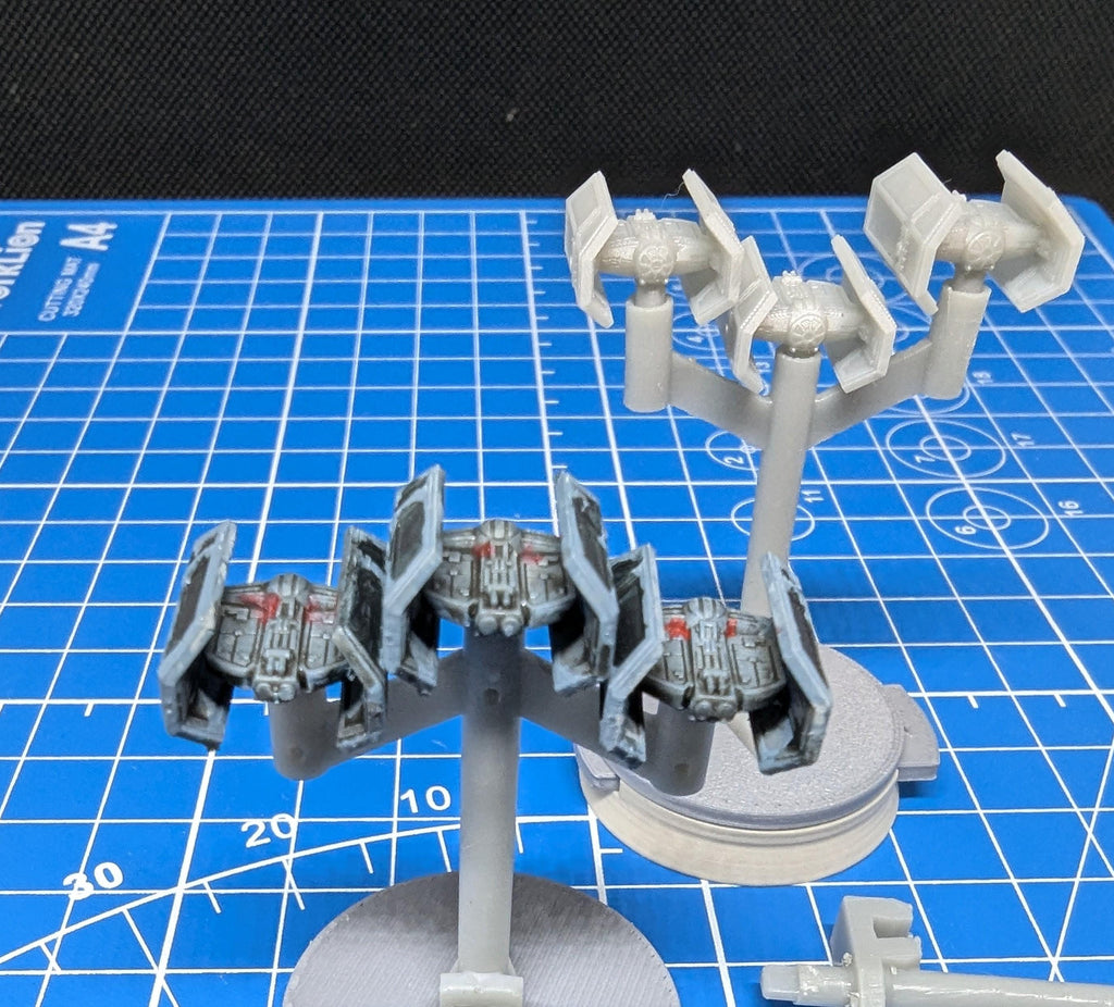 TIE Advanced X1 Starfighter Squadron (6) for Star wars armada or other miniatures games
