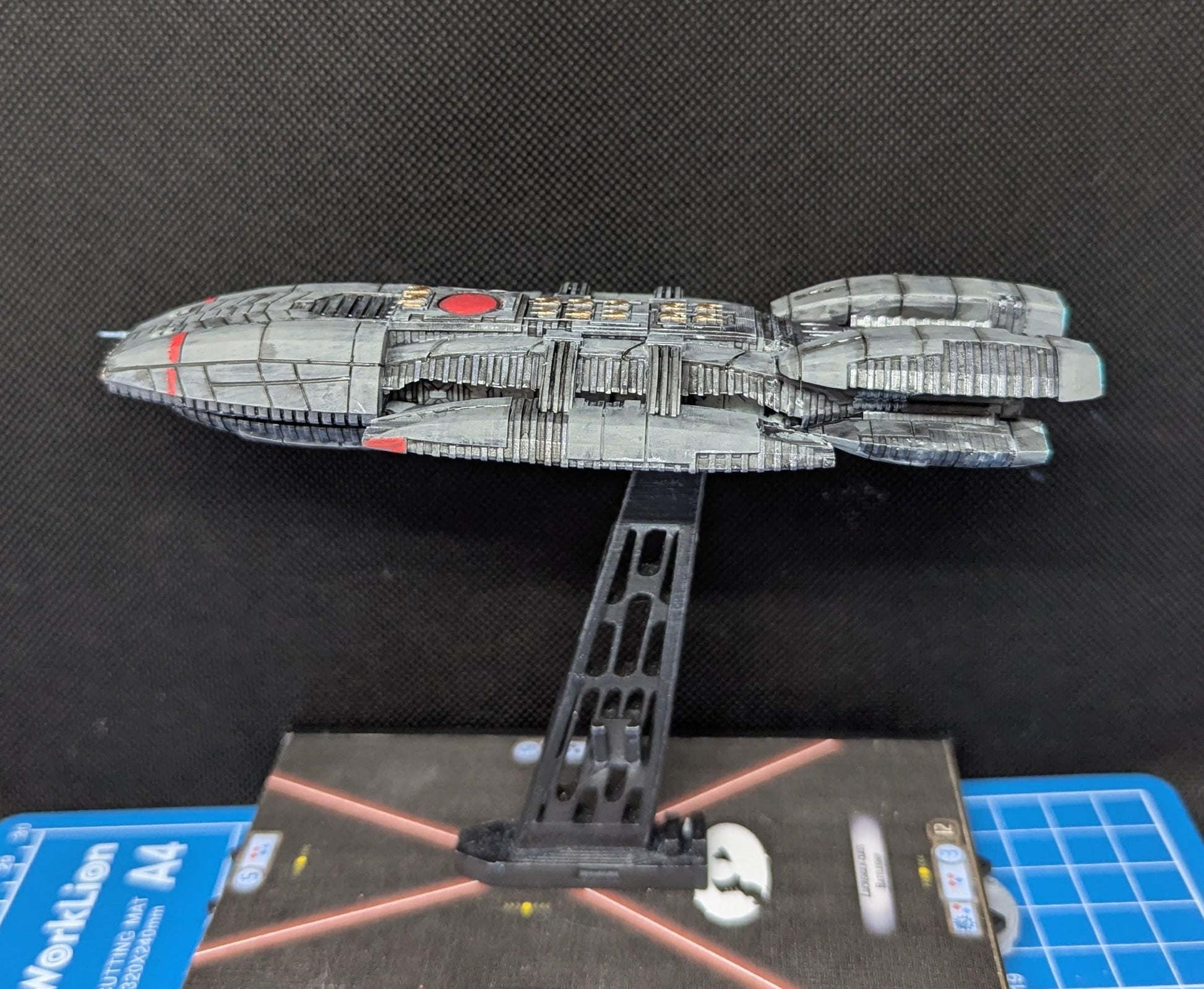 Colonial Jupiter Battlestar for Armada Legends or other miniatures games 145mm