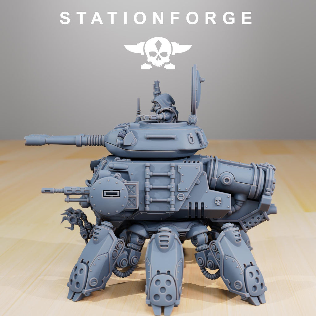 Scavenger Tank kit from StationForge 28mm scale wargaming miniature for machine cults