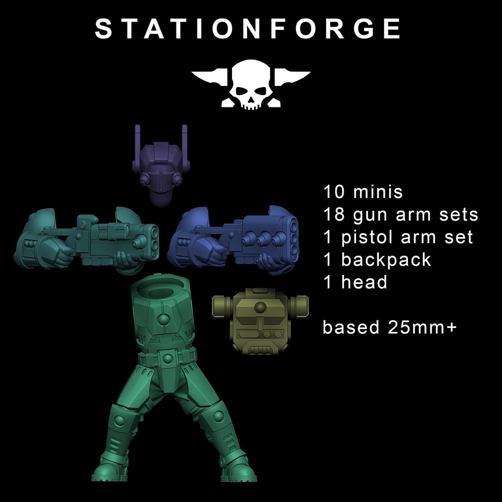Tarion Clone Infatry pack from StationForge 32mm scale (10 Pack)