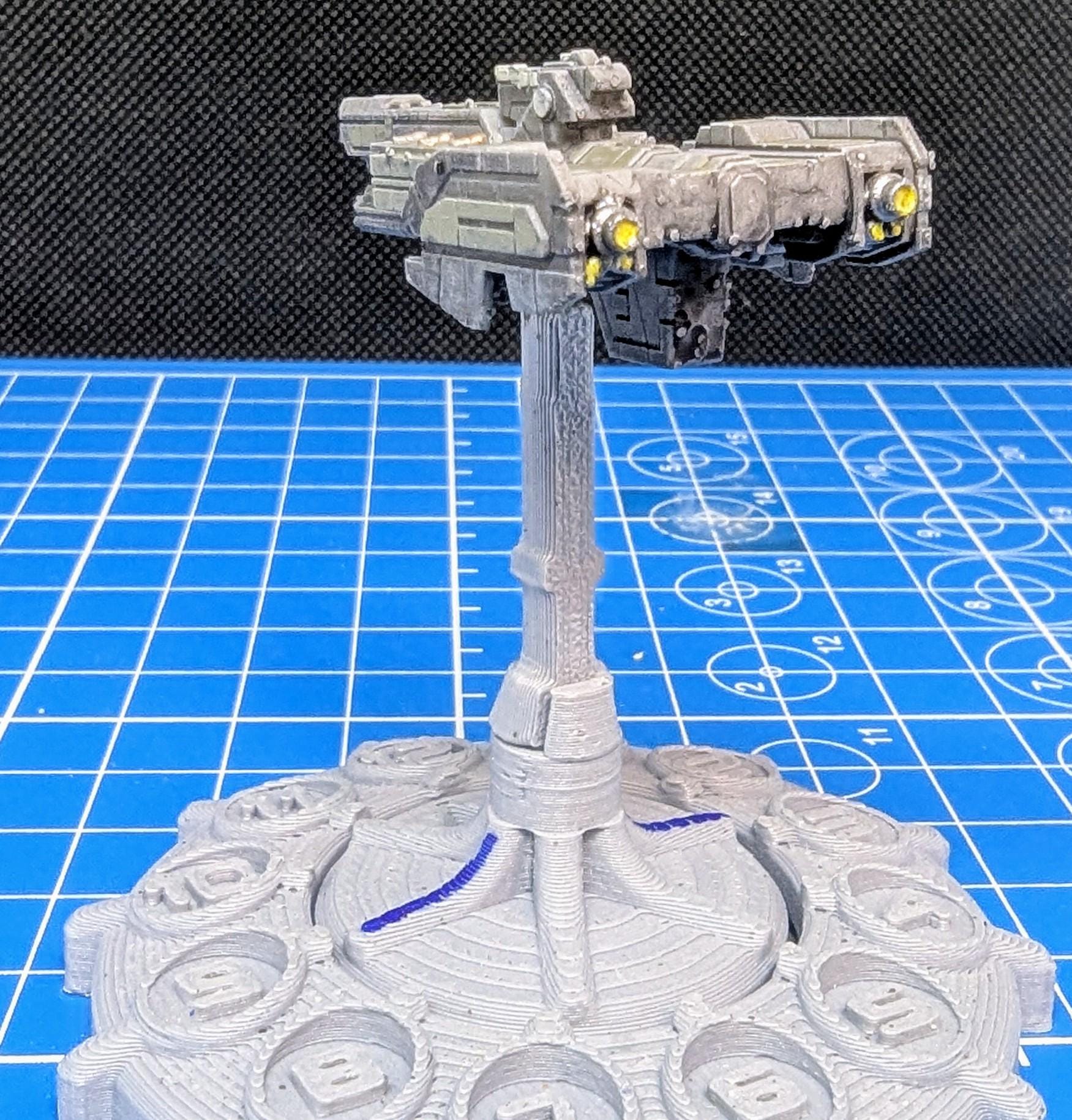 UNSC Stalwart-Class Frigate 1:10000 scale for Halo Armada Homebrew or other miniatures games 50.6mm