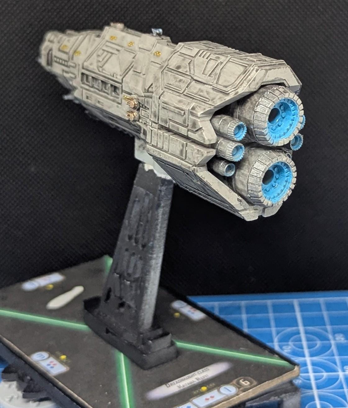 UNSC Halcyon-class Cruiser Miniature (117mm) for Halo Armada Homebrew