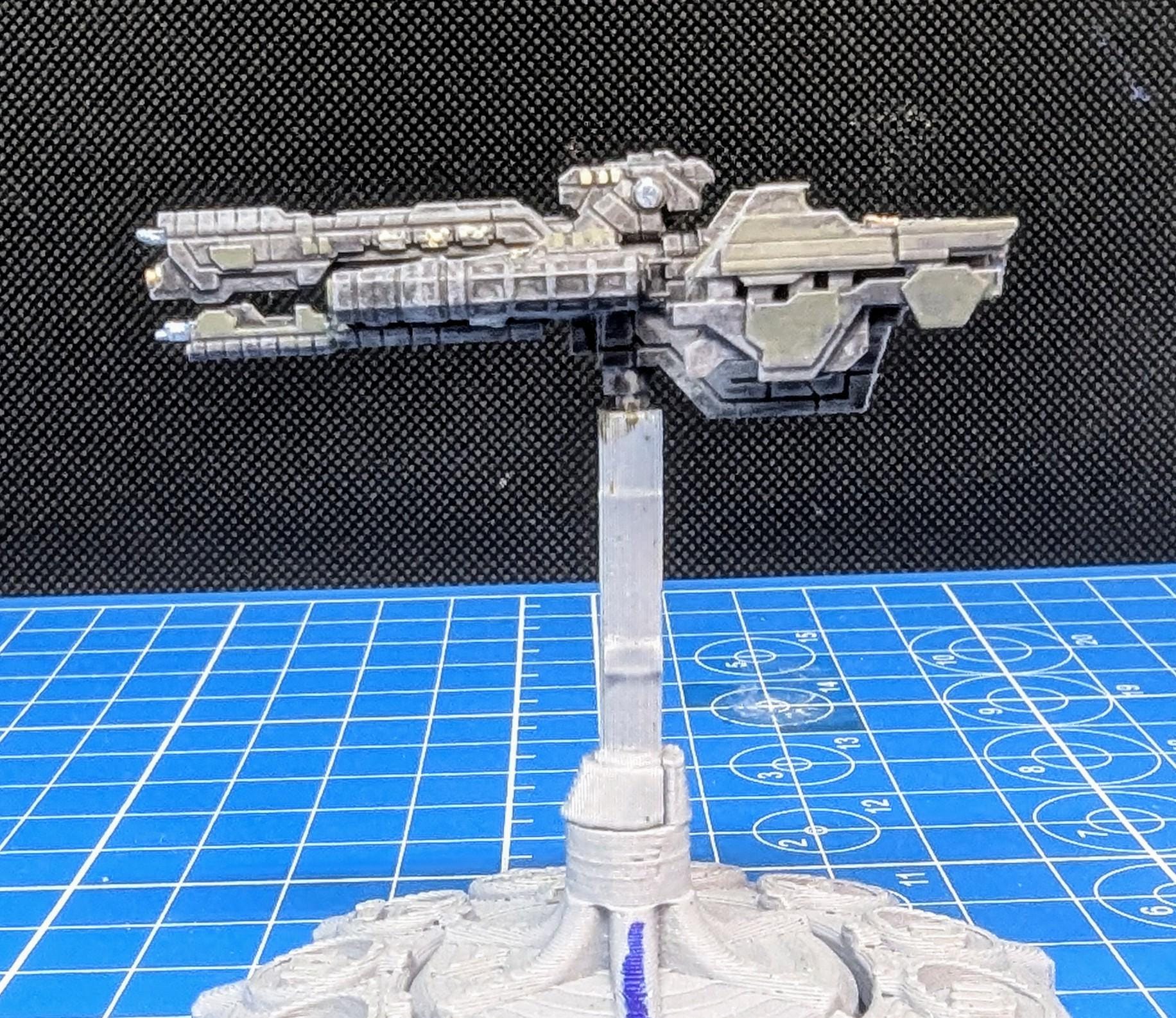 UNSC Charon-Class Frigate Miniature (53.9mm) - Halo Armada Homebrew